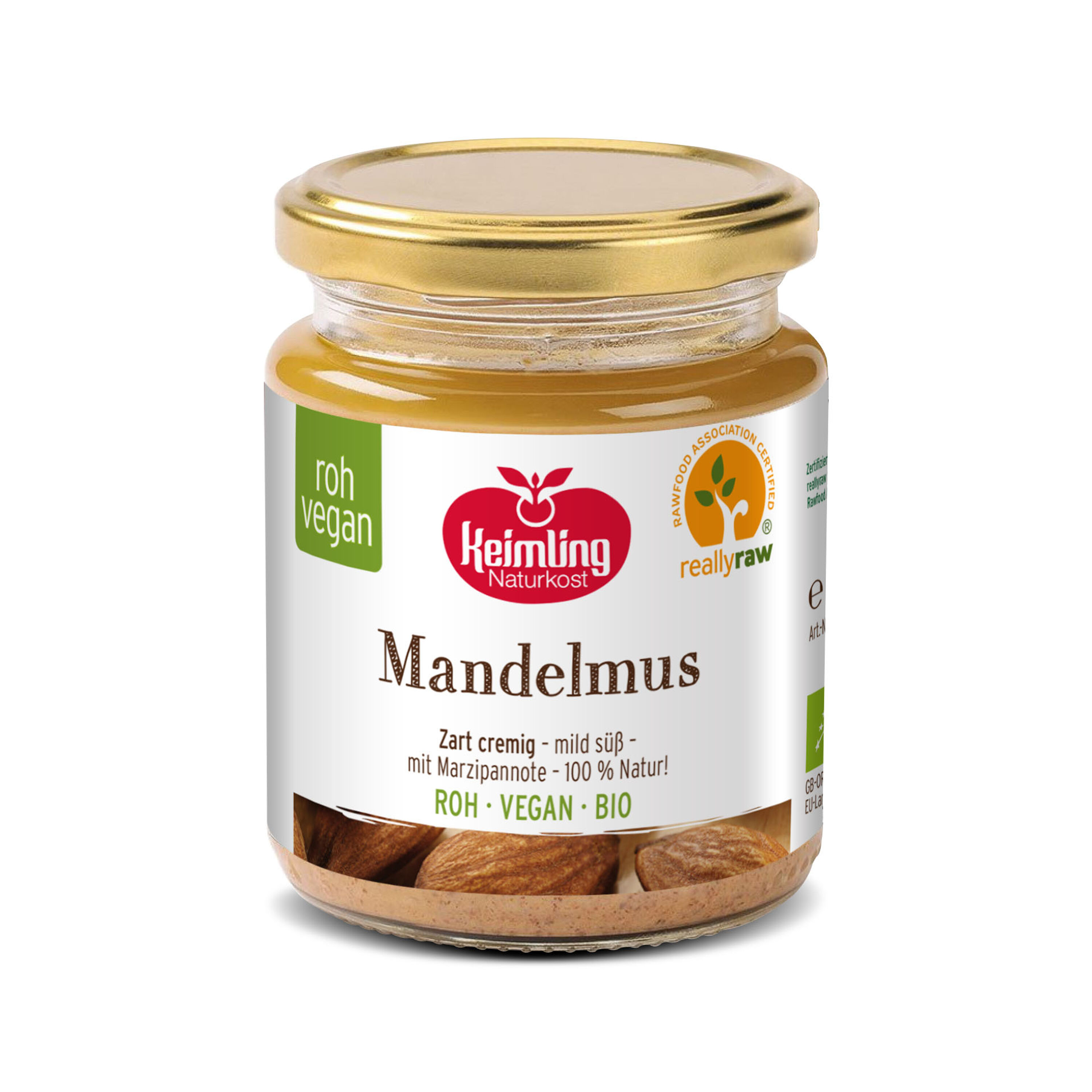 Rohkost Mandelmus, braun 250 g