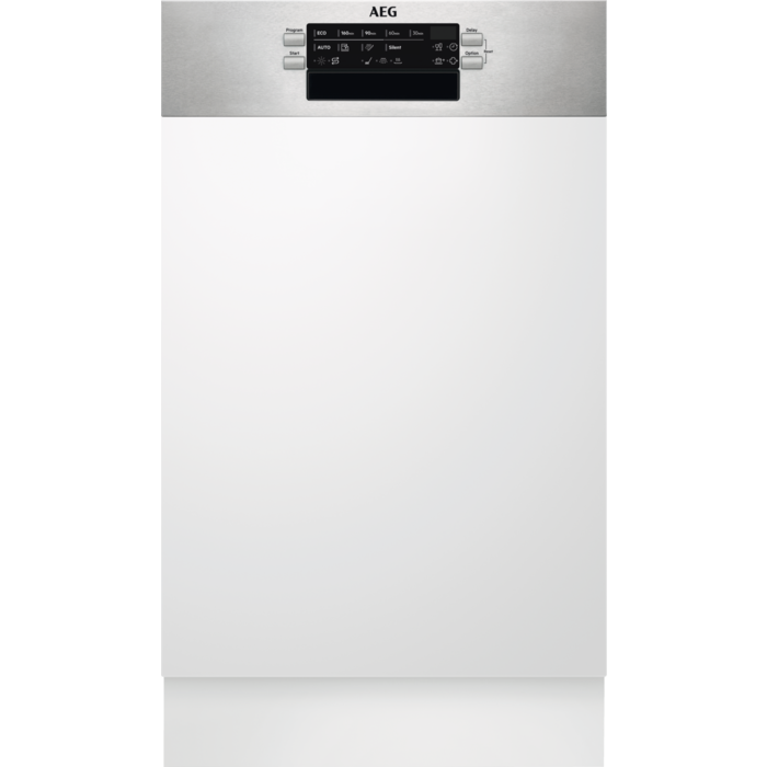 AEG 7000 GlassCare / Integrierter-Geschirrspüler 45 cm / AirDry - perfekte Trocknungsergebnisse / Besteckkorb FEE7341AZM