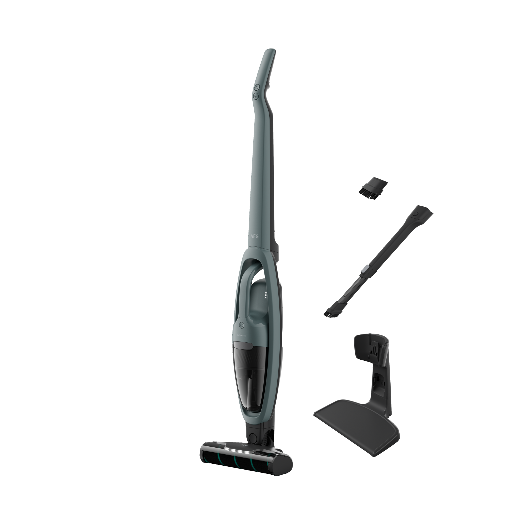 AEG CLEAN 5000 Akku-Staubsauger kabellos / Akku-Laufzeit: bis zu 50 Min. / Farbe: Ocean Green AS52CP21OG