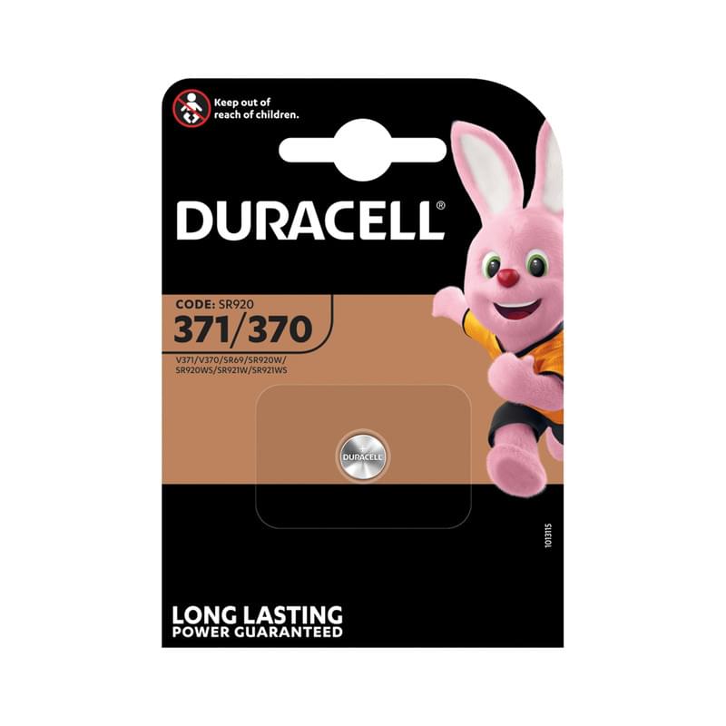 Duracell 371/370 (SR920) B1 Watch Knopfzelle Blister 1