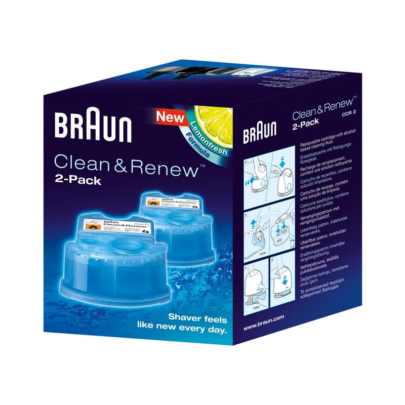 Braun CCR2 Reinigungskartusche 2er Pack Rasierer-Zubehör