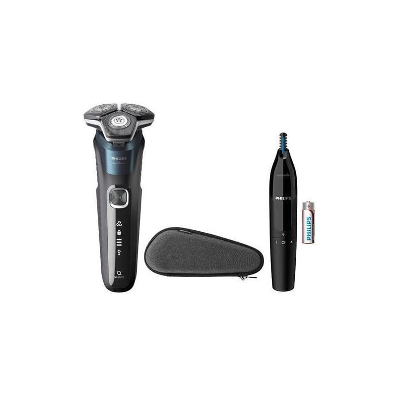 Philips S5889/11 Series 5000 Rasierer + Nasen-/Ohrhaartrimmer & Reiseetui