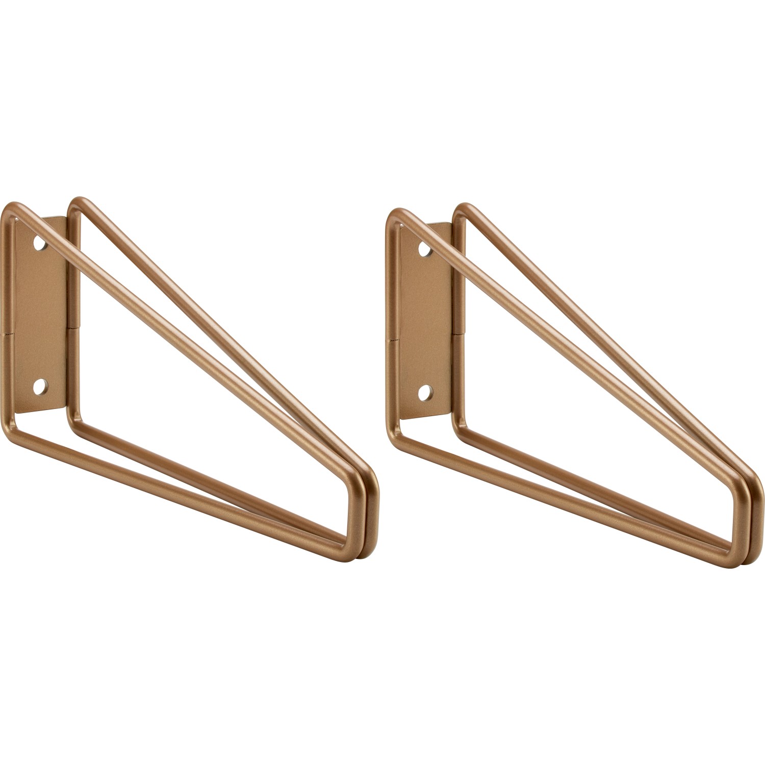 Metall-Konsole Prisma 10 cm x 21,6 cm Matt-Gold