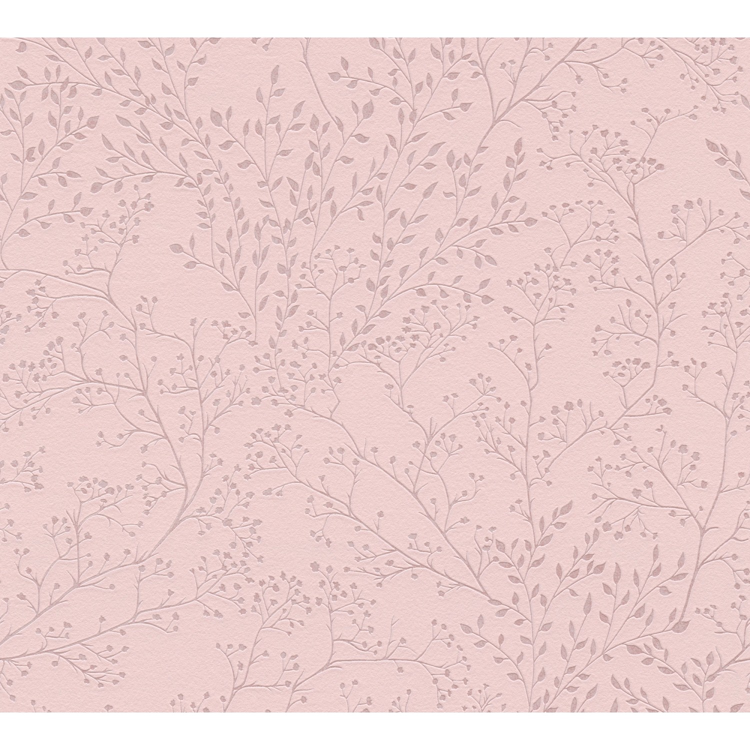 Vliestapete Trendwall 2 Blumen Vintage Rosa Glänzend FSC®