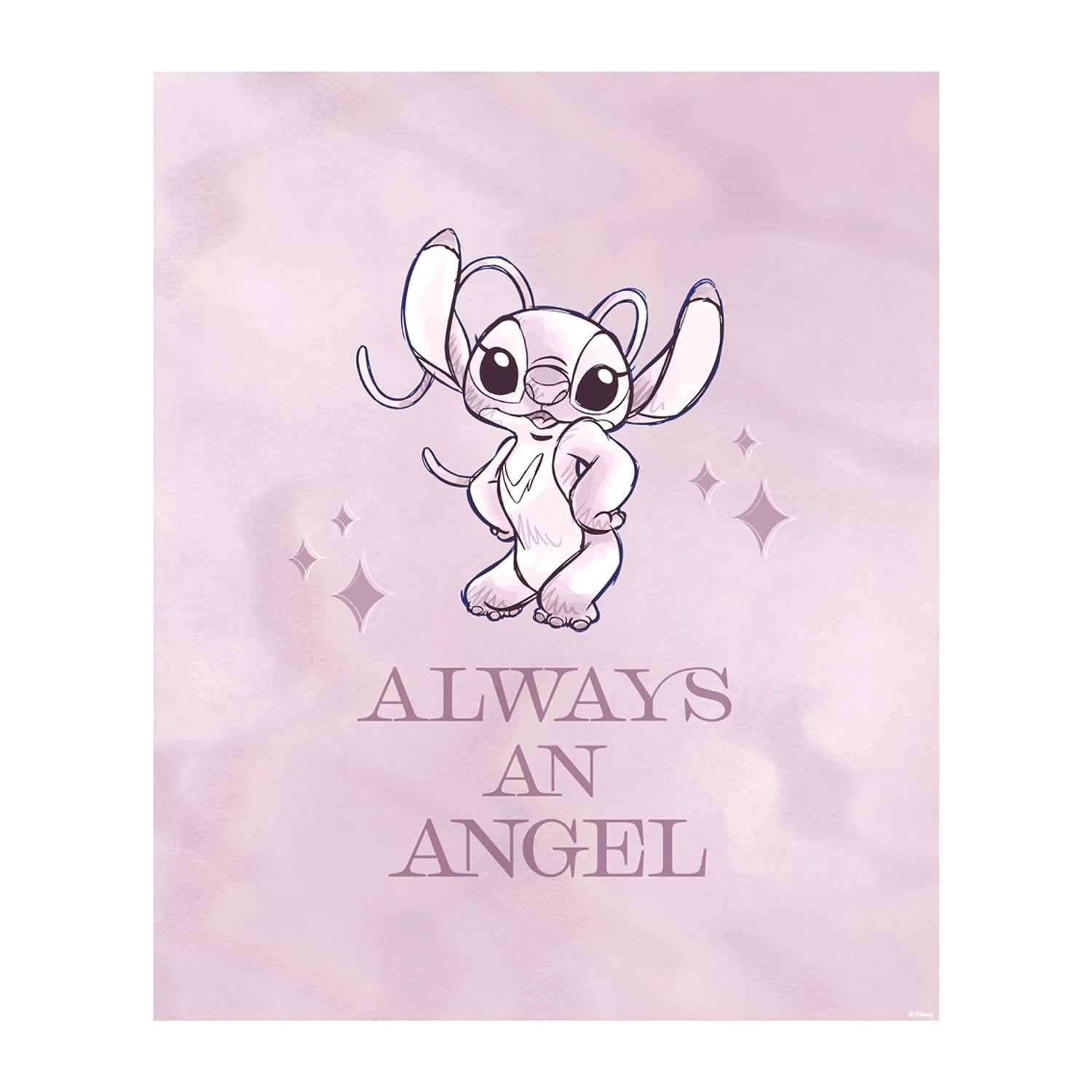 Komar Wandbild Stitch Always an Angel 30 cm x 40 cm