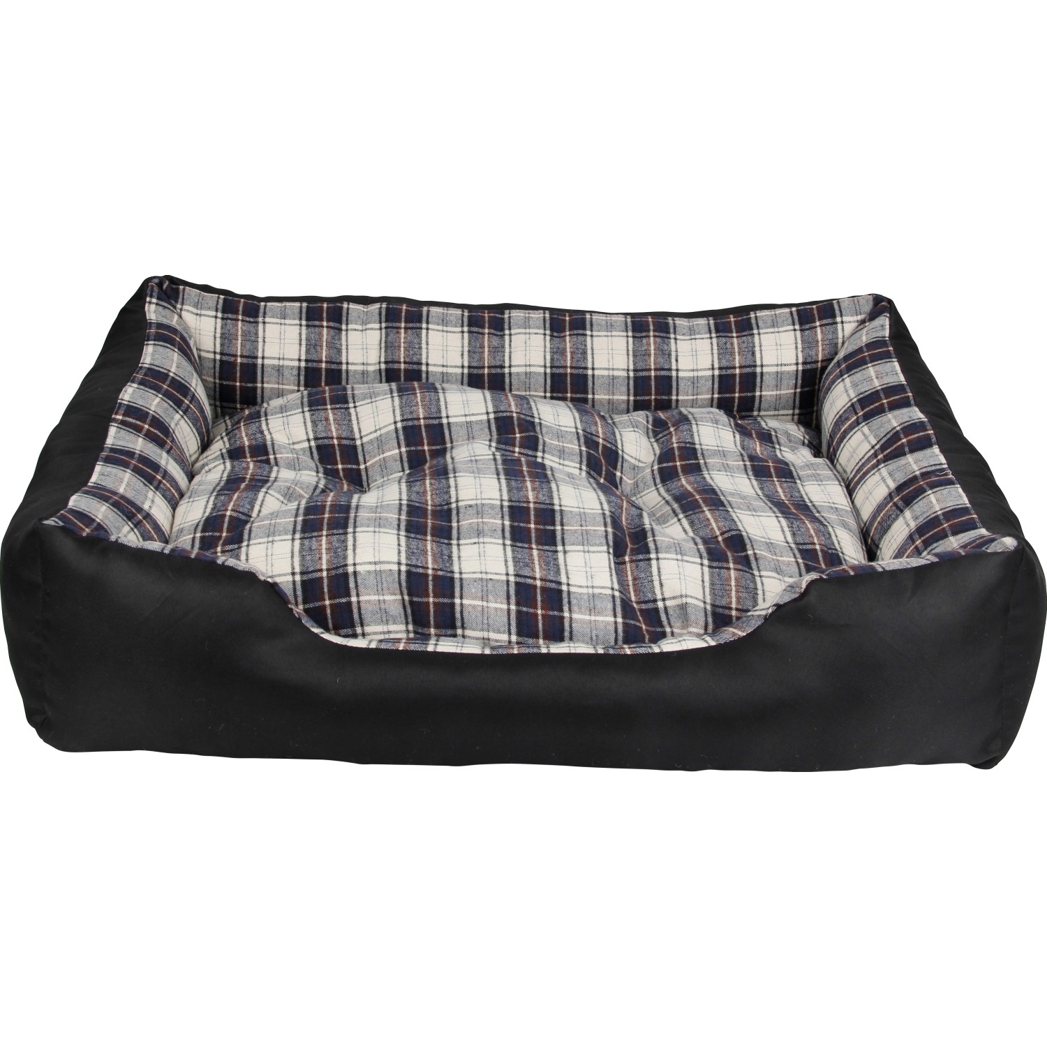 Heim Hunde-und Katzenbett mit herausnehmbarem Kissen 75 cm x 58 cm x 19 cm