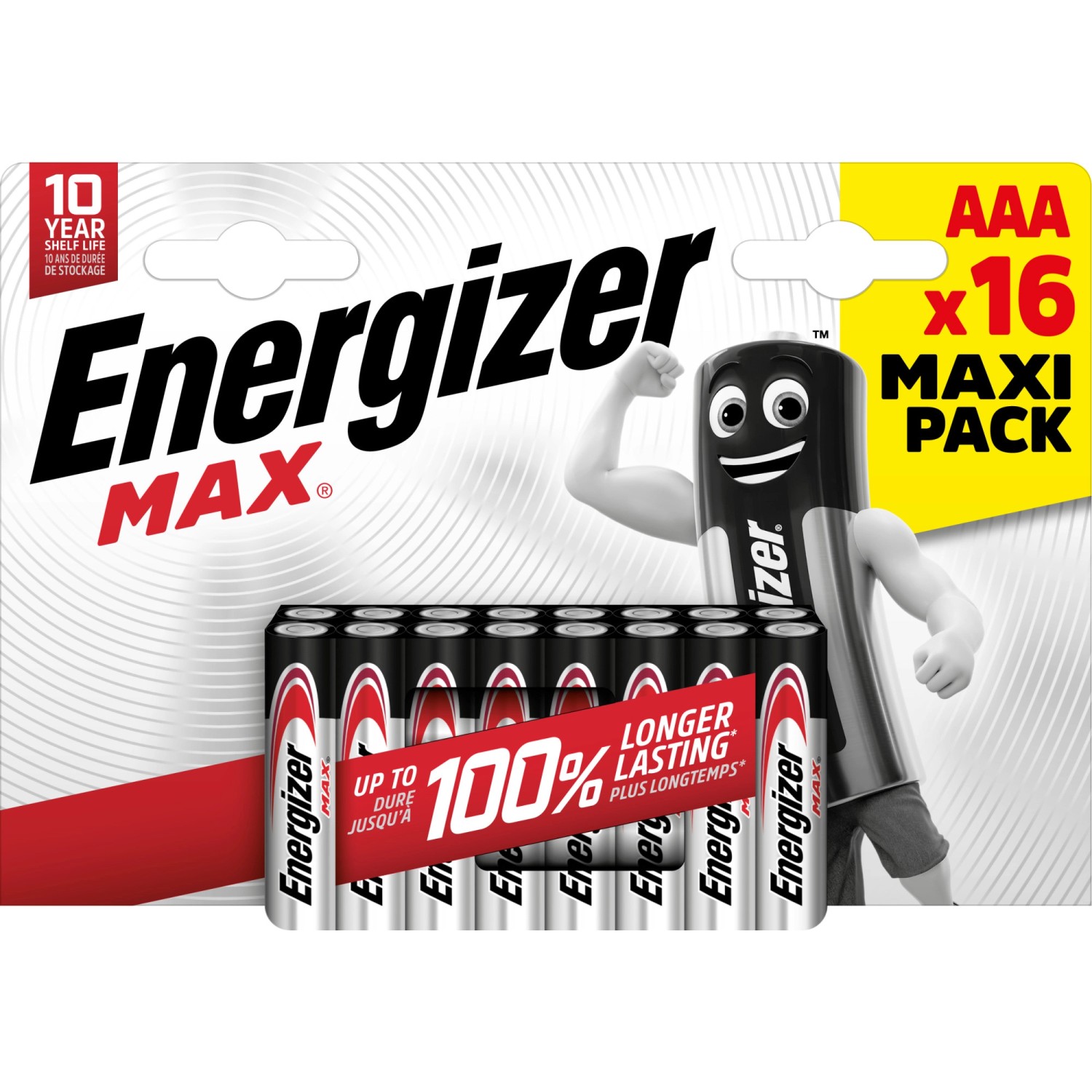 Energizer Alkaline Batterie Max AAA Micro 16 Stück