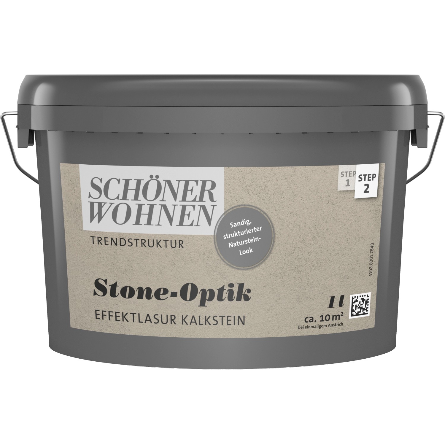 Schöner Wohnen Effektlasur Kalkstein Trendstruktur Stone-Optik