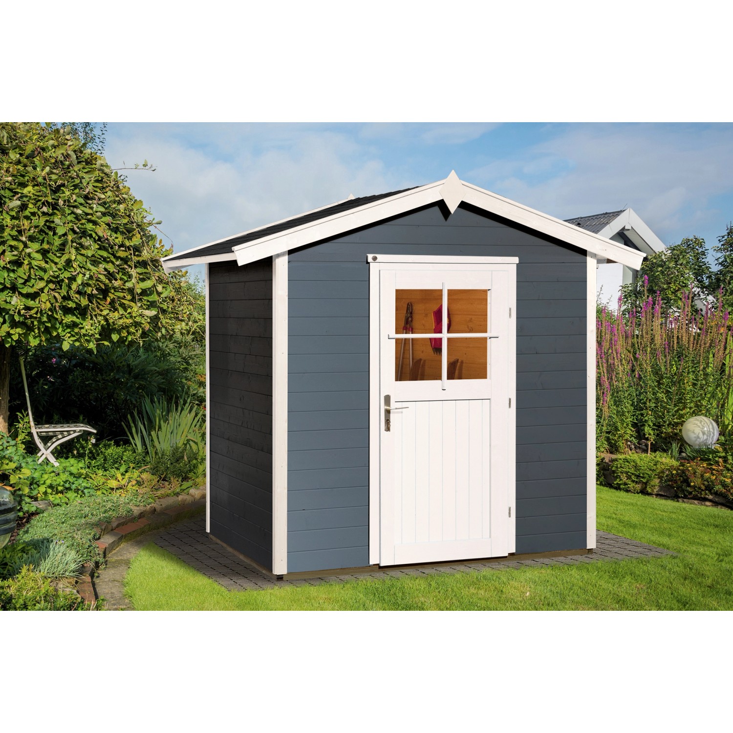 Weka Holz-Gartenhaus Gartenhaus 223 Satteldach Lasiert 178 cm