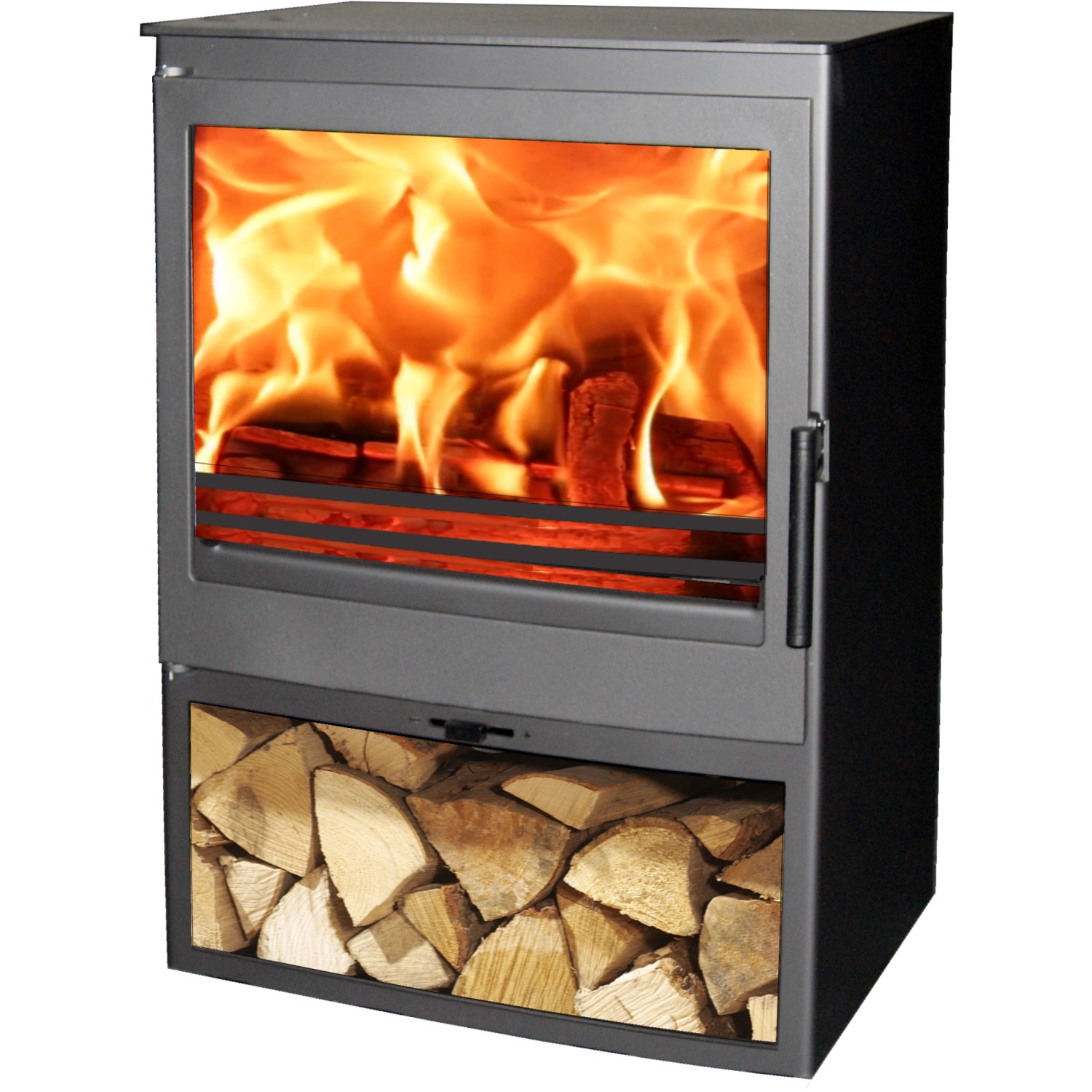 Panadero Saphir Kaminofen Stahl Schwarz Metallic 7,1 kW