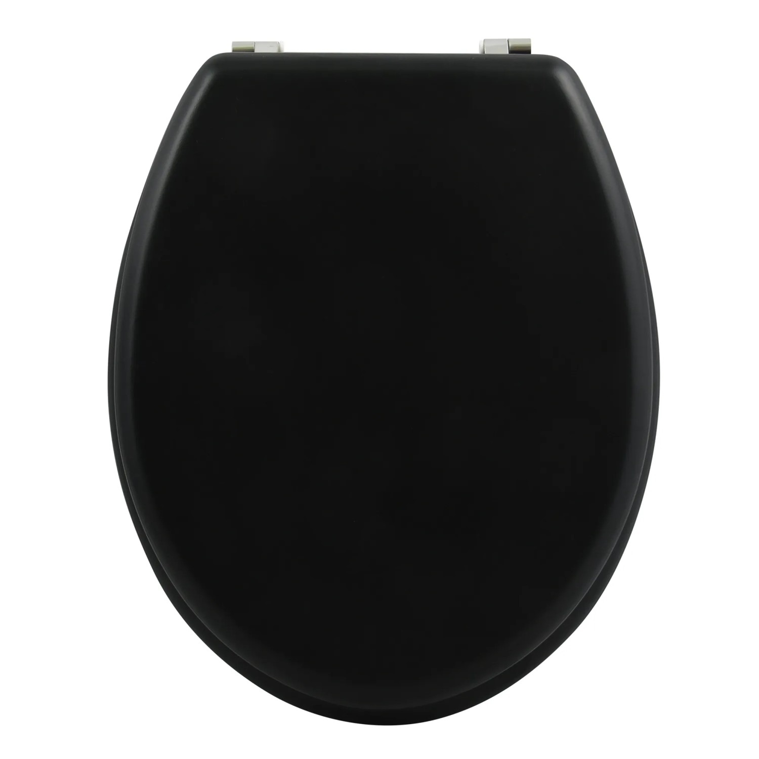 MSV WC-Sitz Cleo MDF 45 cm x 37 cm x 5,6 cm Schwarz Matt