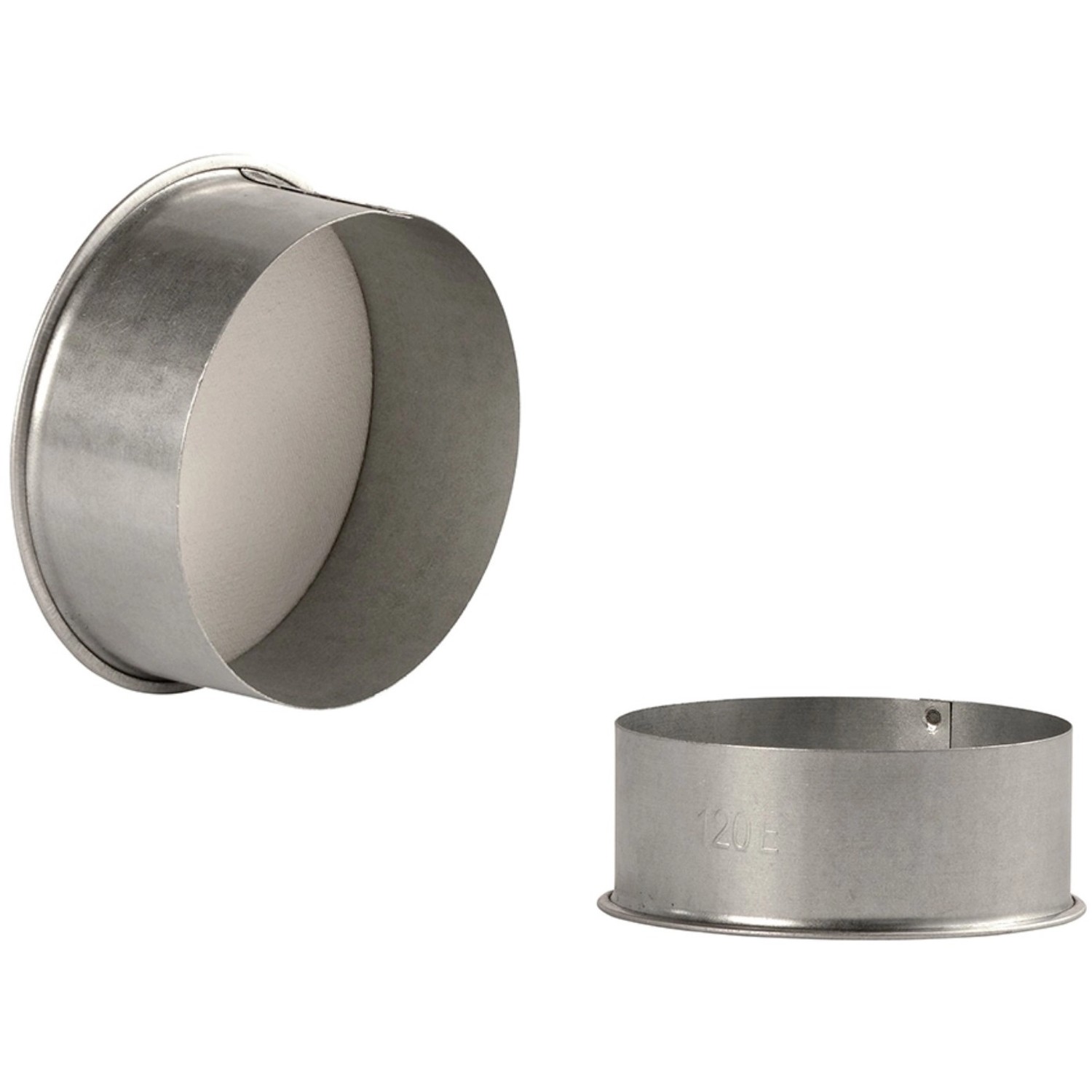 Bertrams Mauerkapsel feueraluminiert Ø 100 mm Silber