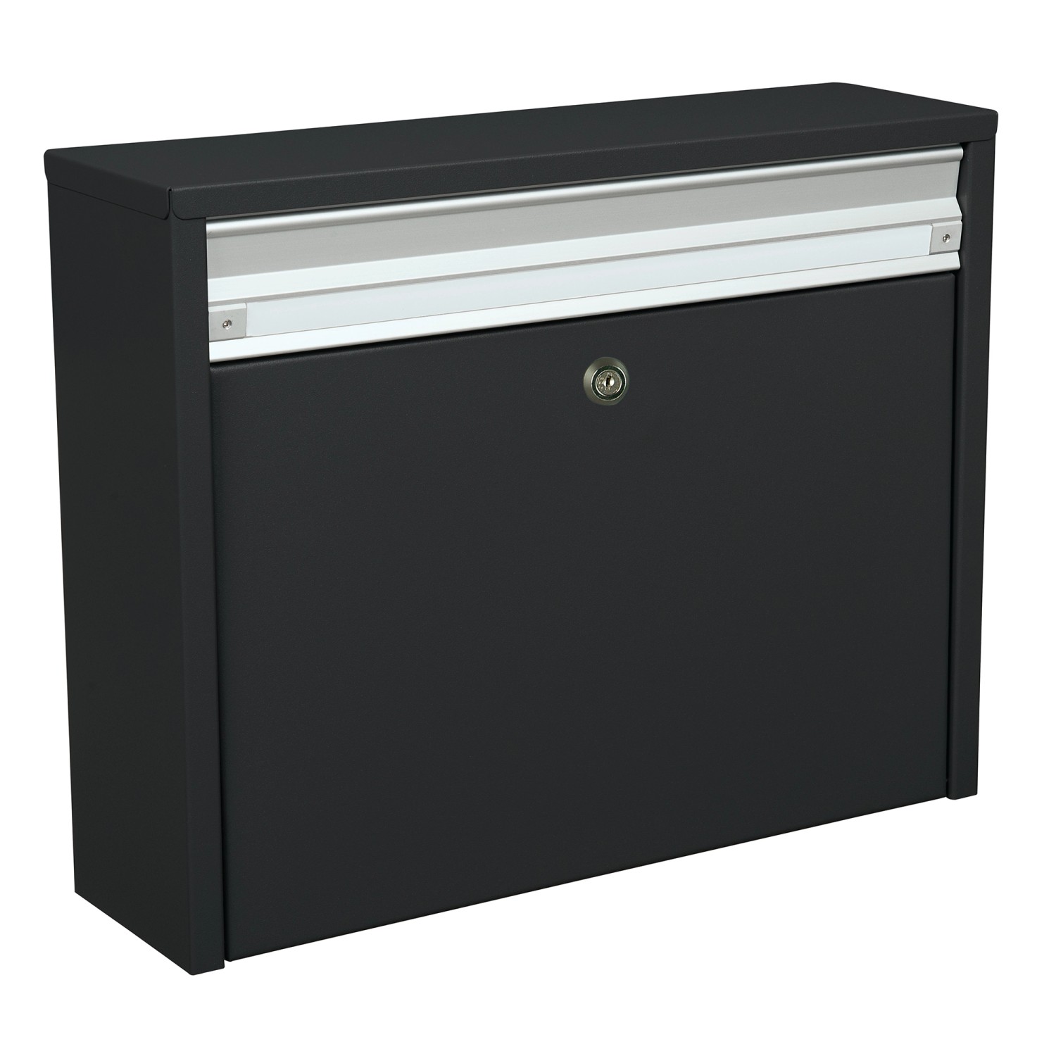 MEFA Briefkasten Minuett Schwarz 31,9 cm x 39,9 cm x 13,3 cm