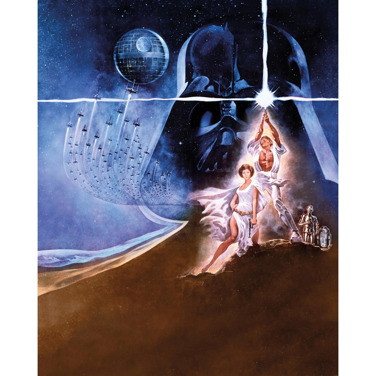 Komar Fototapete Vlies Star Wars Poster Classic2 200 x 250 cm