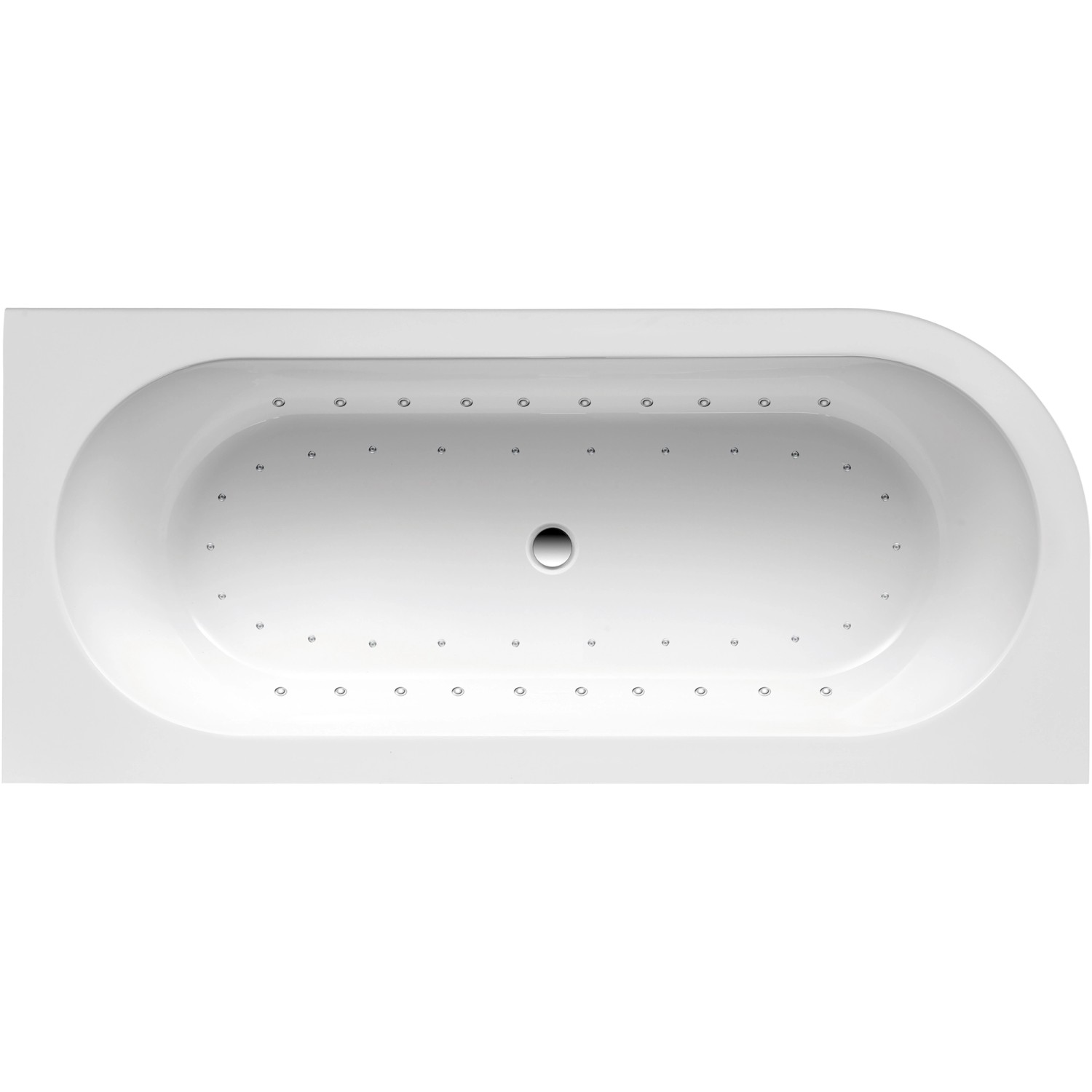 Ottofond Whirlpool Links Modena Corner Komfort-Light-Silentsystem 178 cm x 78 cm