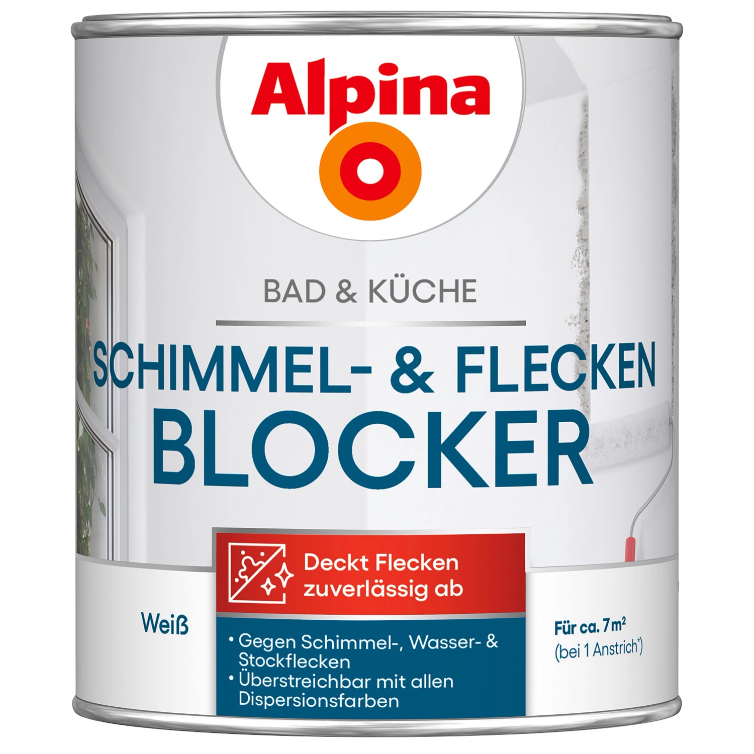 Alpina Schimmel- und Flecken-Blocker Bad & Küche Weiß 750 ml