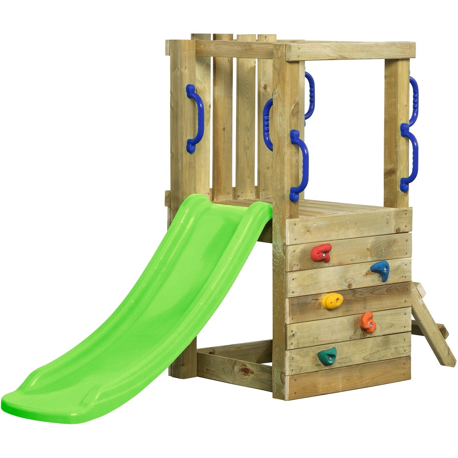 SwingKing Spielturm Irma Small mit Rutsche Apfelgrün 66 cm x 190 cm x 125 cm