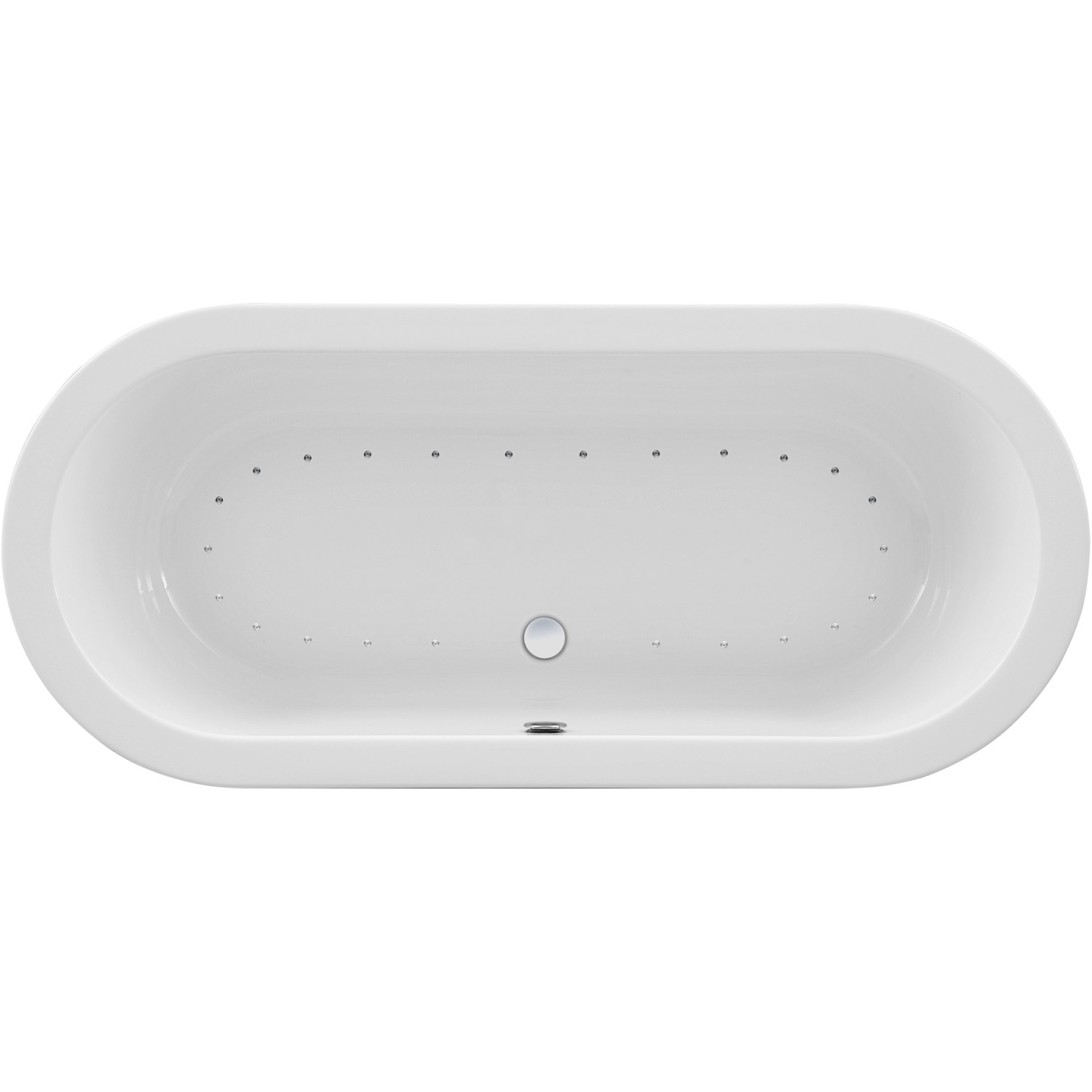 Ottofond Whirlpool Flora Komfort-Silentsystem 179,5 cm x 80 cm Weiß