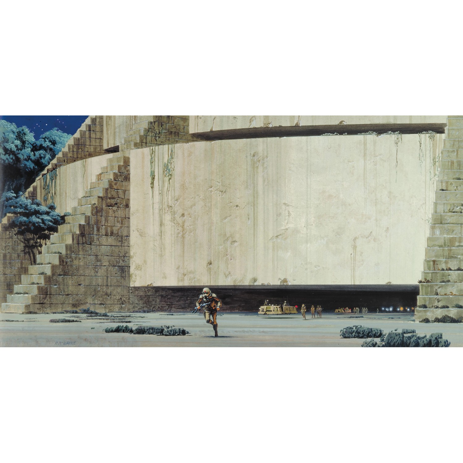 Komar Fototapete Vlies Star Wars Classic RMQ Yavin Temple 500 x 250 cm