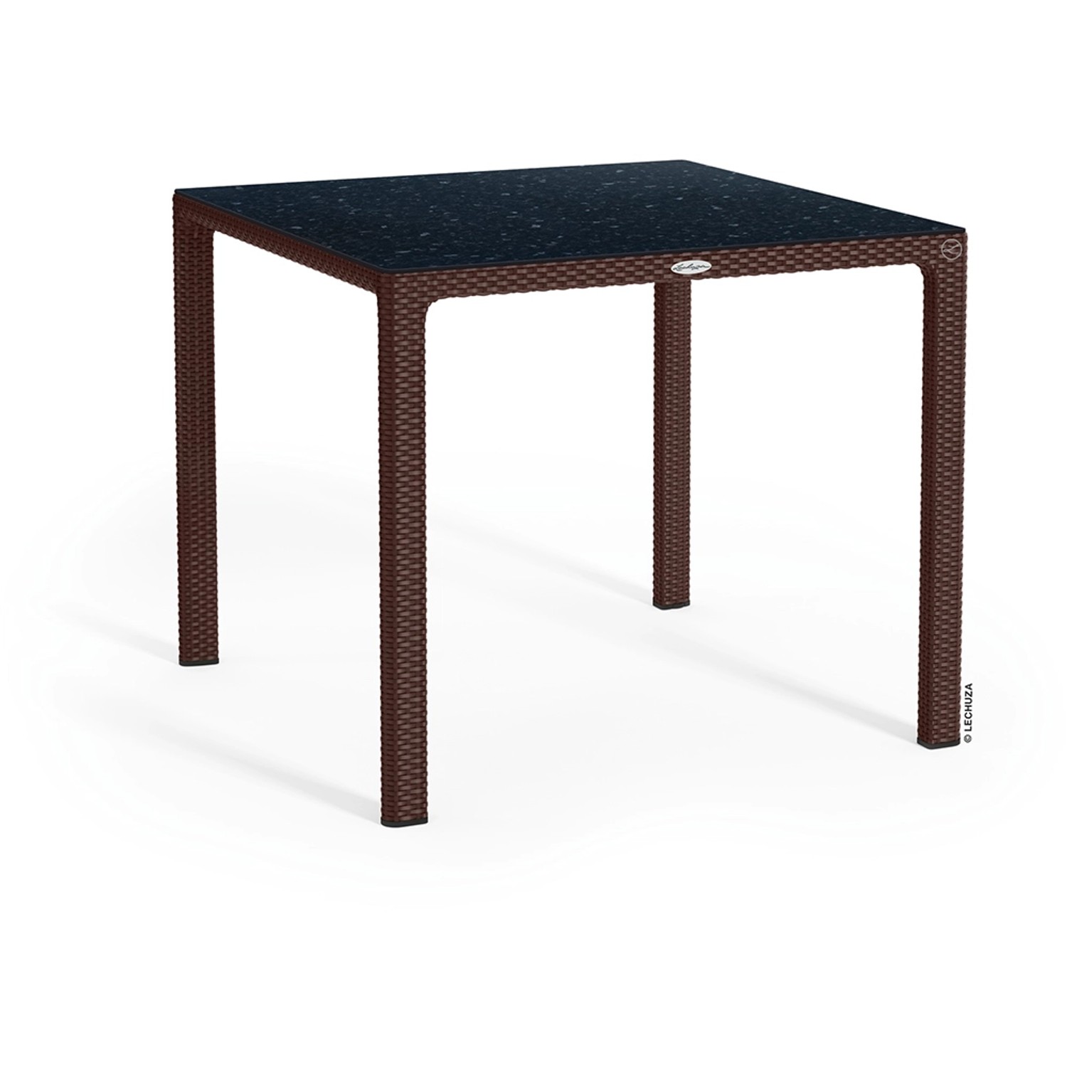 Esstisch mit HPL-Platte Mokka 90 x 90 cm