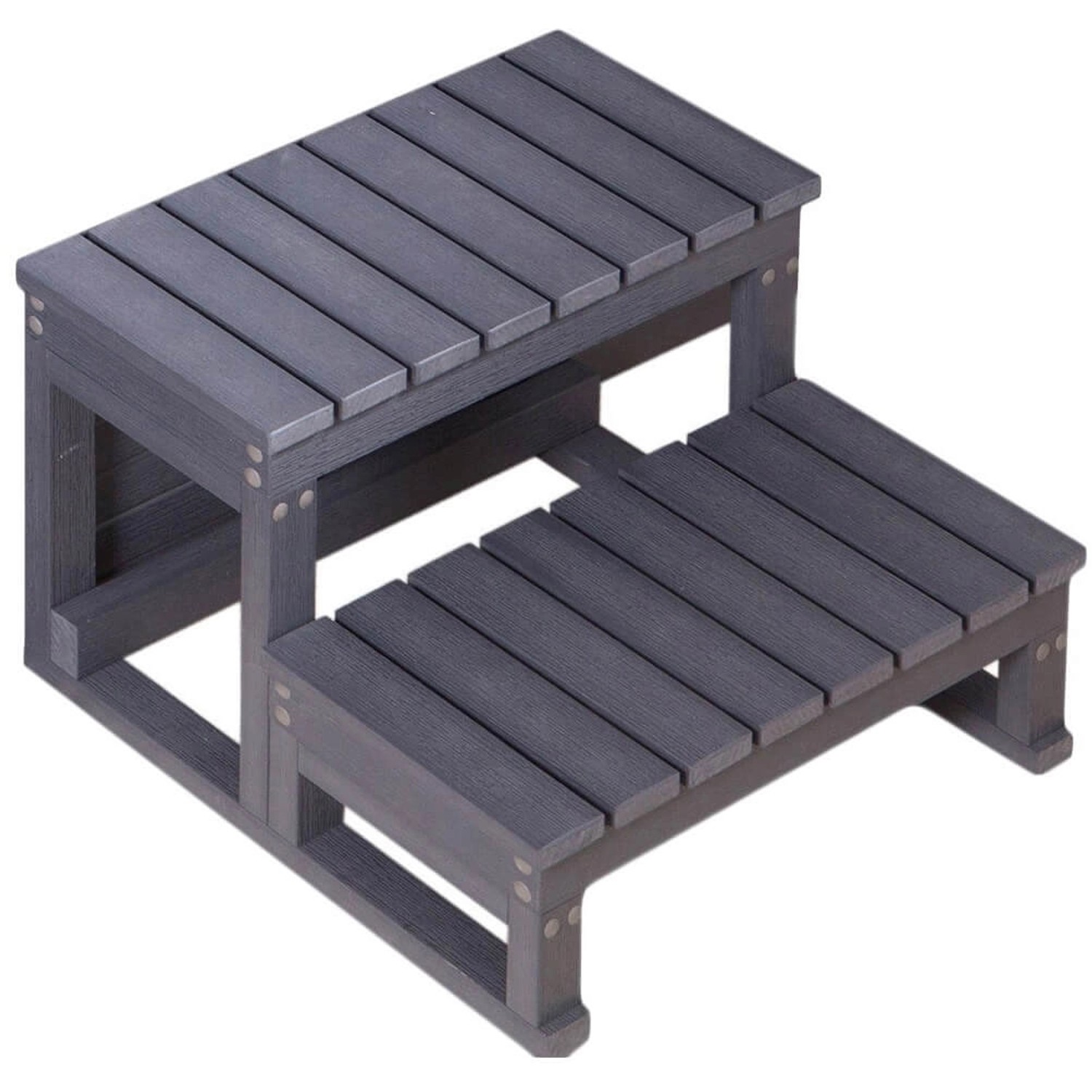 Home Deluxe Whirlpool-Treppe Beach 62 cm x 54 cm x 40 cm Anthrazit