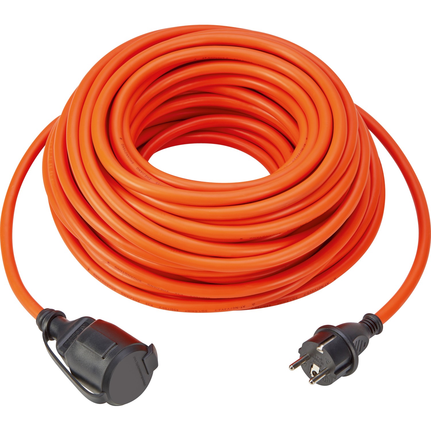 Verlängerungskabel Orange-Schwarz 25 m IP44