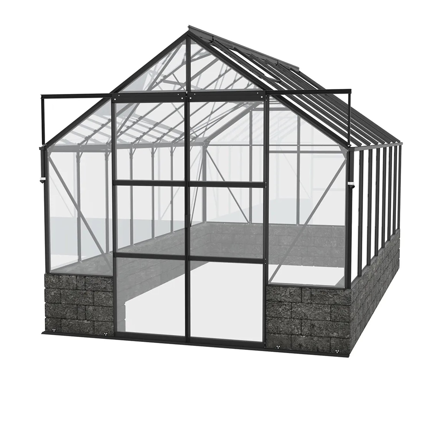 Vitavia Gewächshaus Cassandra 11500 Schwarz 11,5 m²