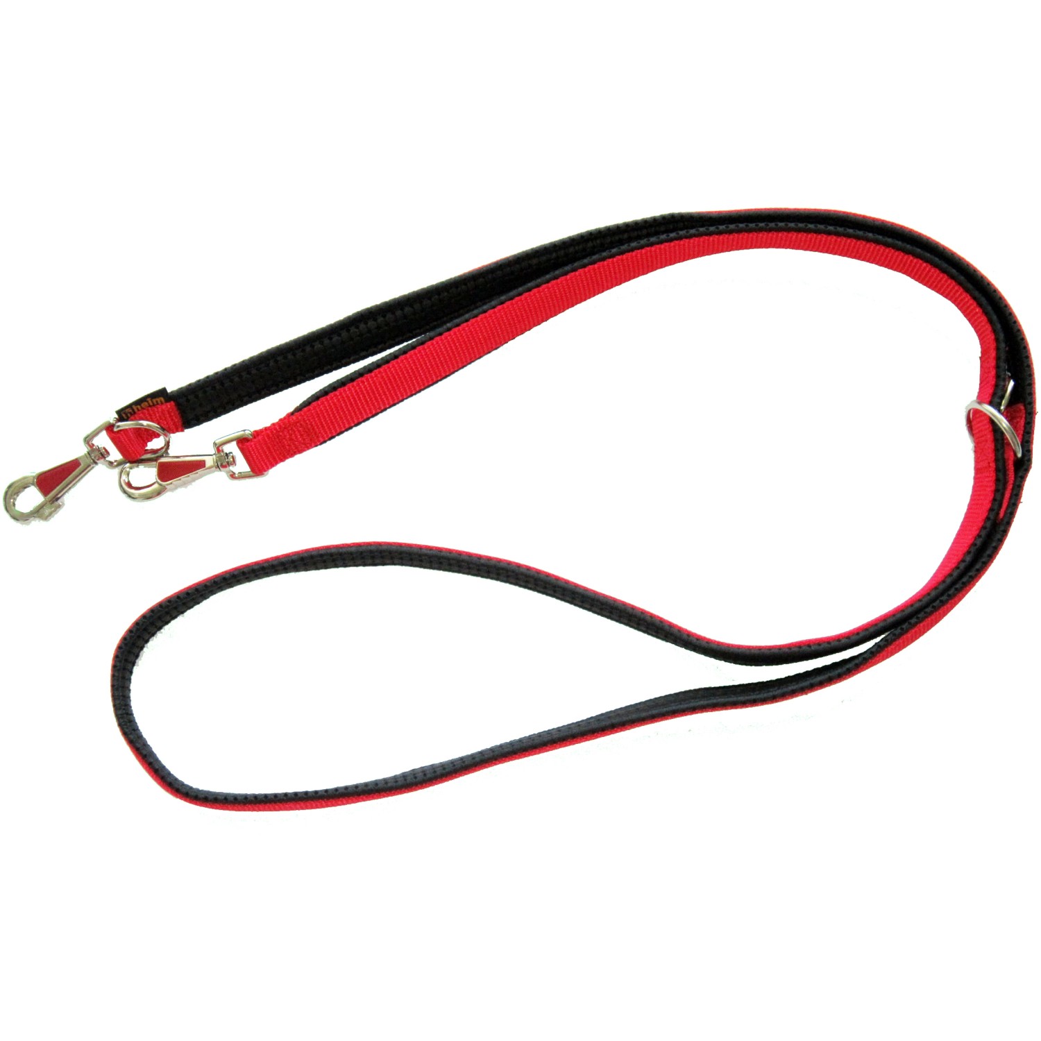 Heim Hunde-Vorführleine Gurtband Gefüttert Breite 20 mm Länge 300 cm Rot