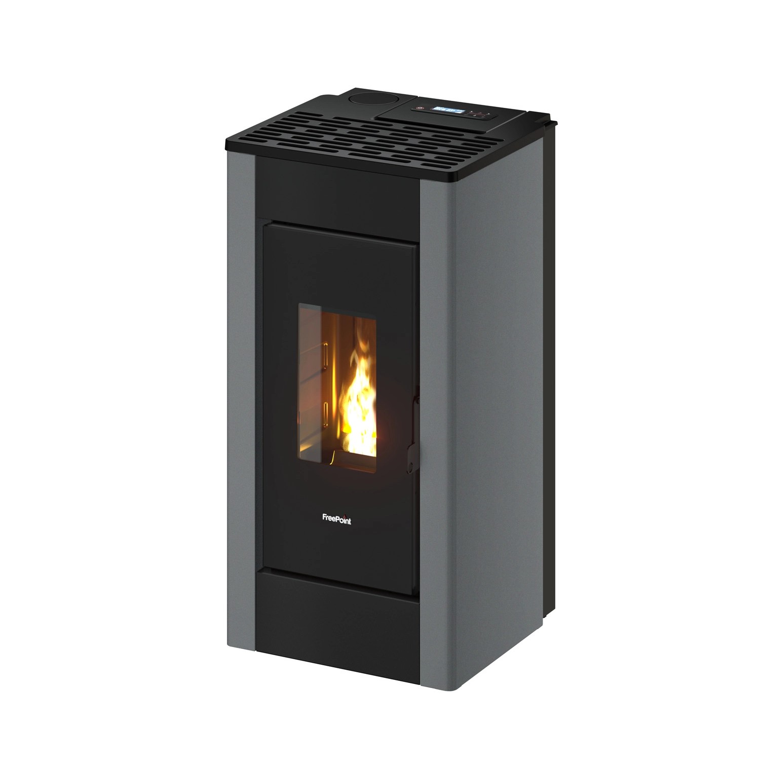 Freepoint Pelletofen FreePoint Pelletofen Shar Stahl Titangrau 7 kW