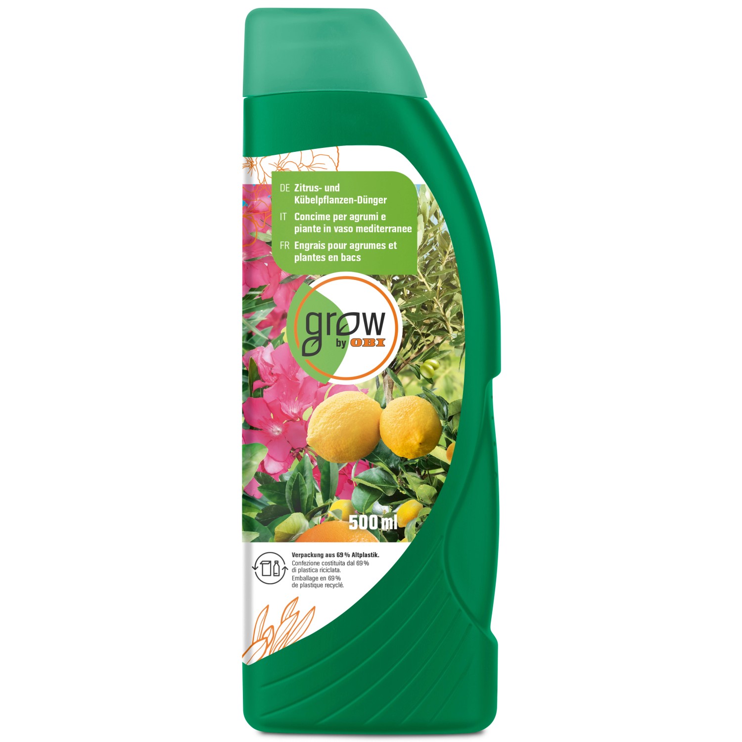 GROW by OBI Zitrus- und Kübelpflanzen-Dünger, 500 ml