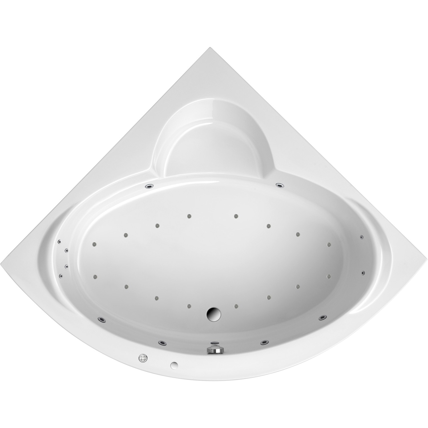 Ottofond Whirlpool Sardinia Premium 151 cm Weiß