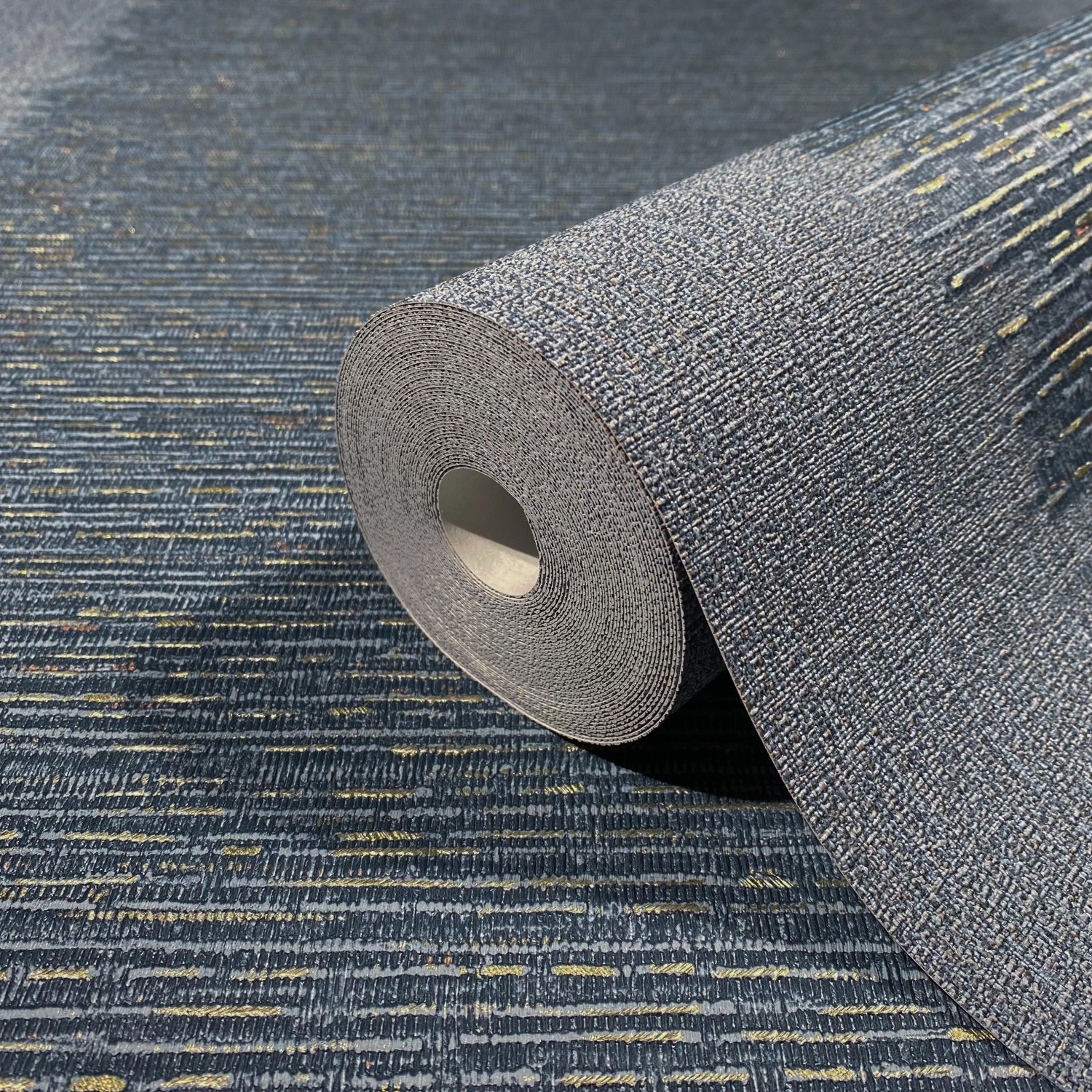 Marburg Vliestapete Papis Loveday Struktur Blau-Grau FSC®