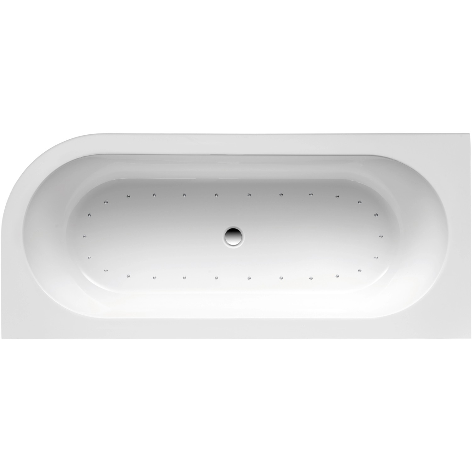 Ottofond Whirlpool Rechts Modena Corner Komfort-Silentsystem 178 cm x 78 cm Weiß