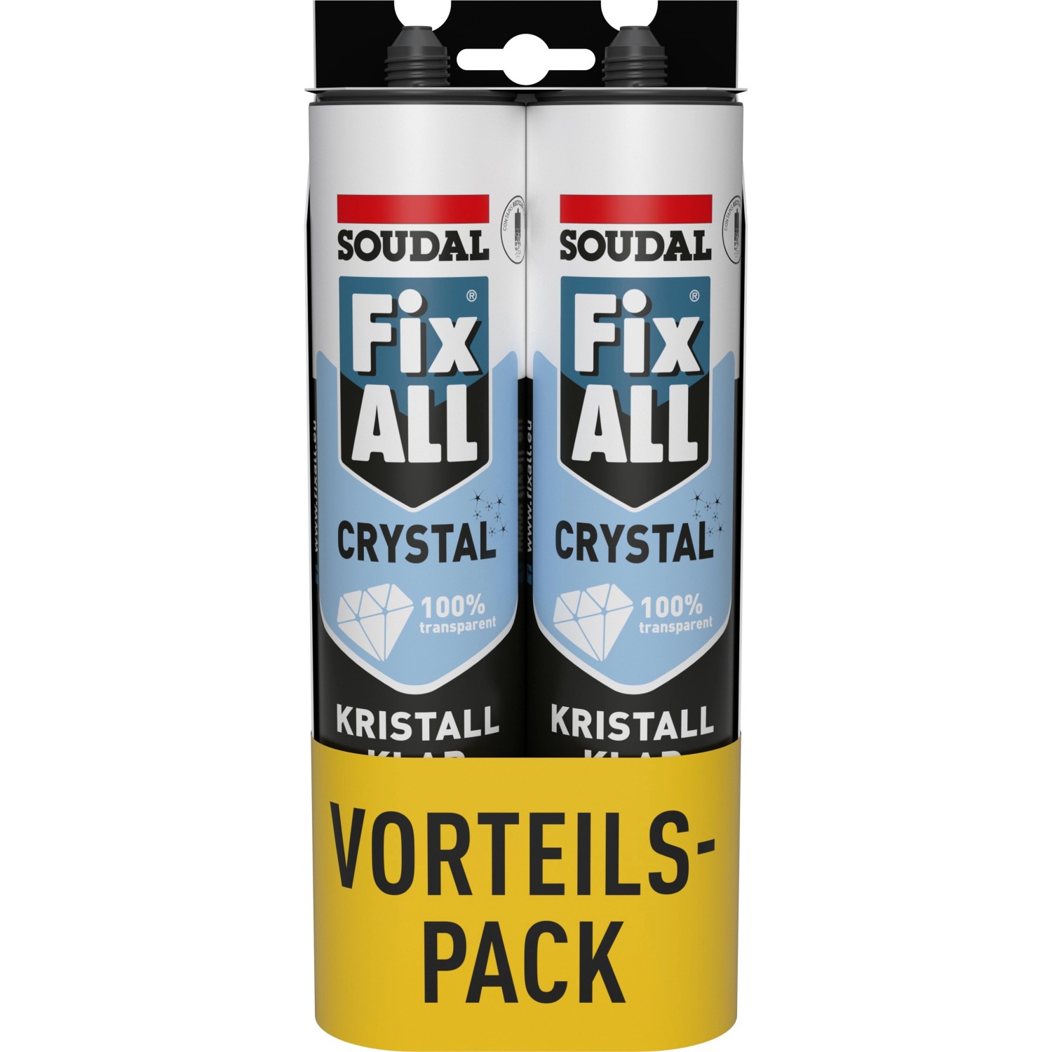 Soudal Klebstoff Fix All Crystal Duo-Pack 2 x 300 g Transparent
