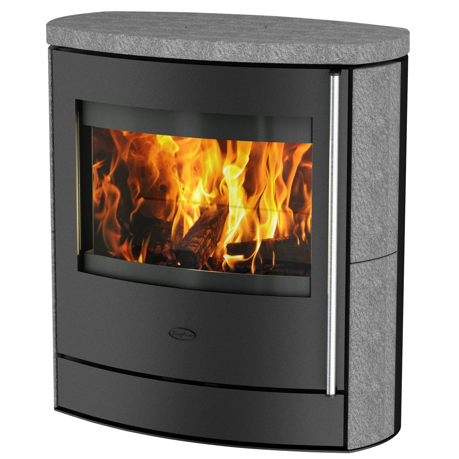Fireplace Adamis Kaminofen Speckstein Schwarz 7 kW