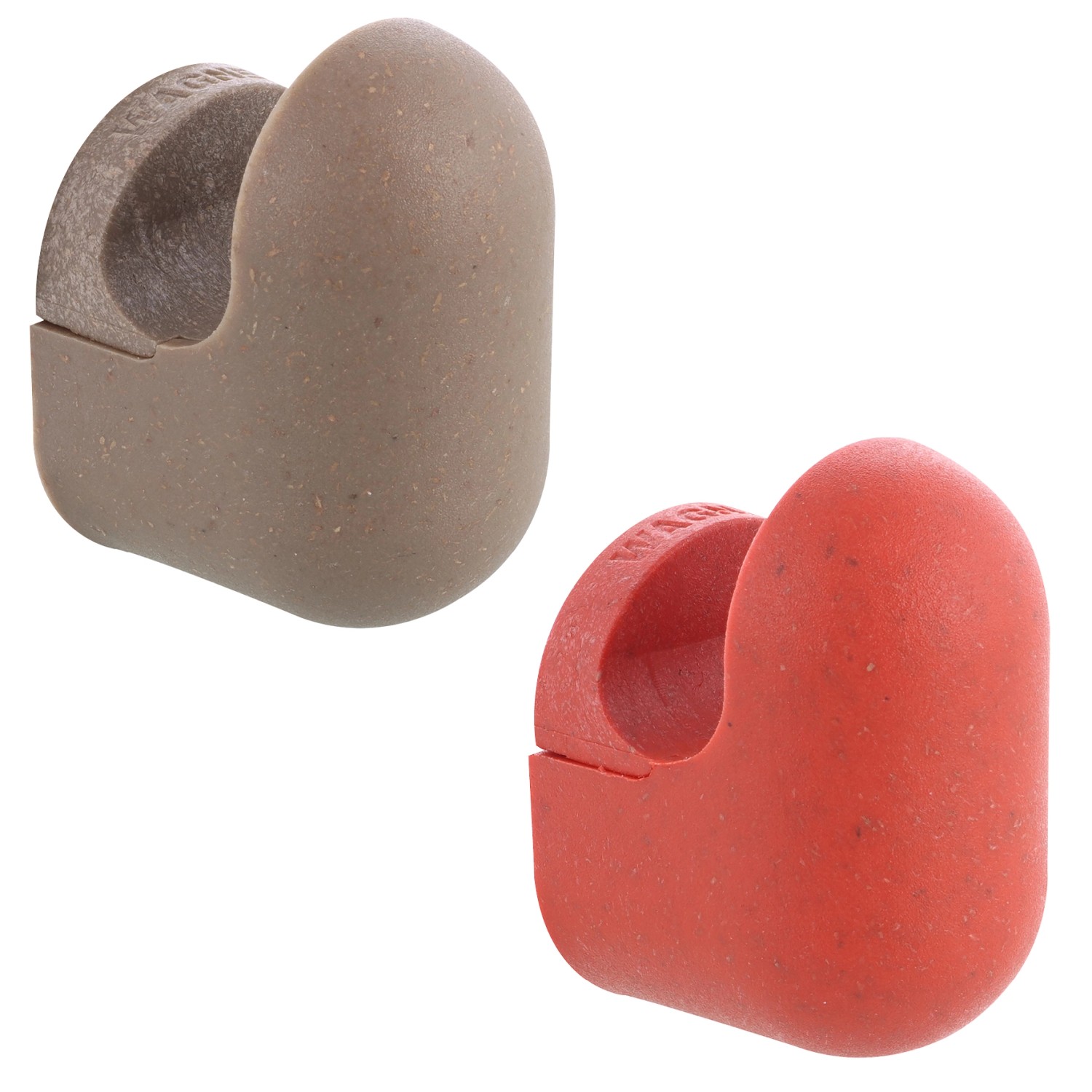 Wagner Wandhaken Set Pill Taupe-Korallenrot 4 Stück