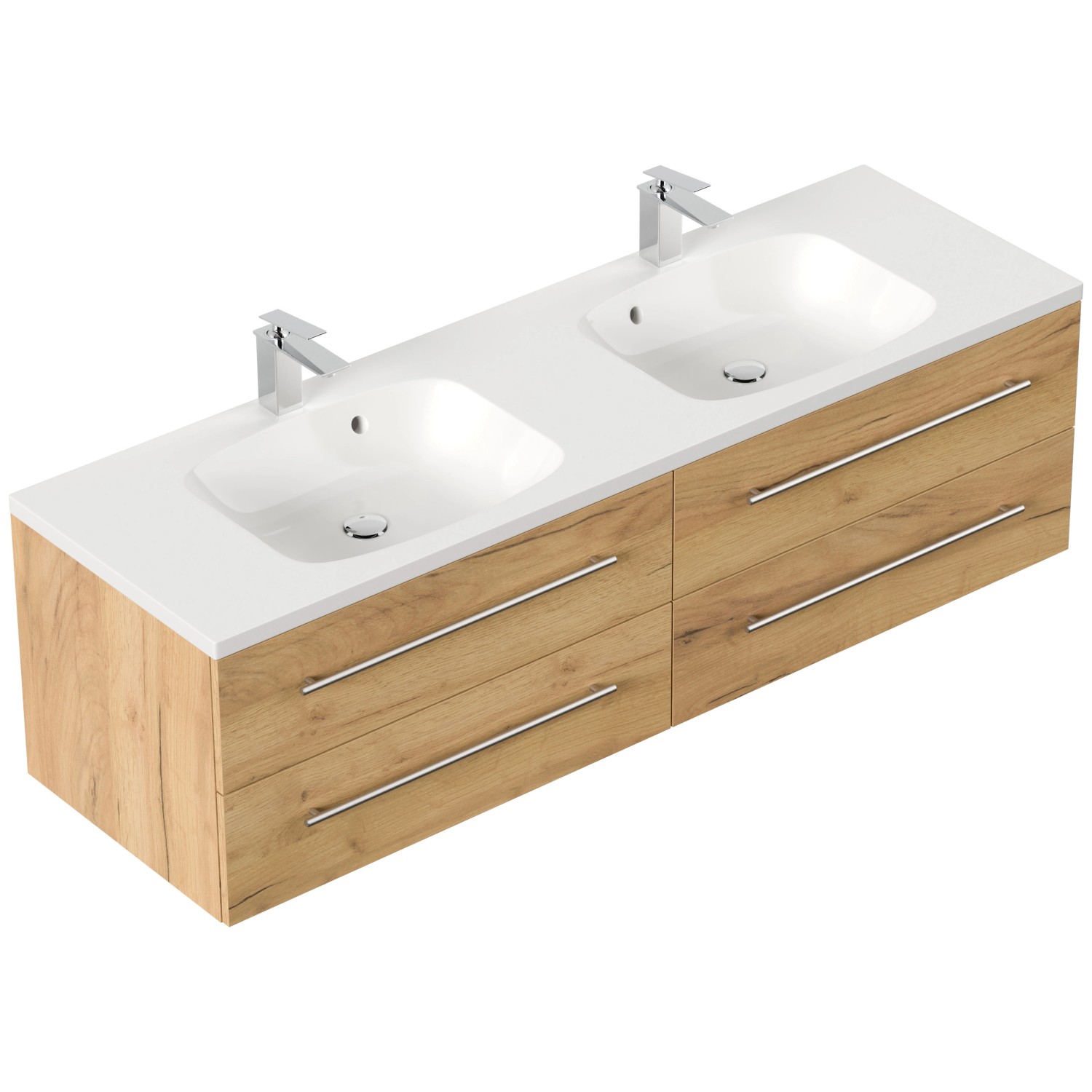 Posseik Badmöbel Geant 160 Eiche Gold