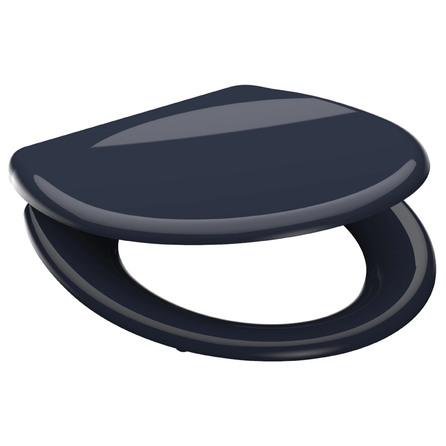 Schütte WC-Sitz Duroplast Anthrazit doppelte Absenkautomatik- Schnellverschluss