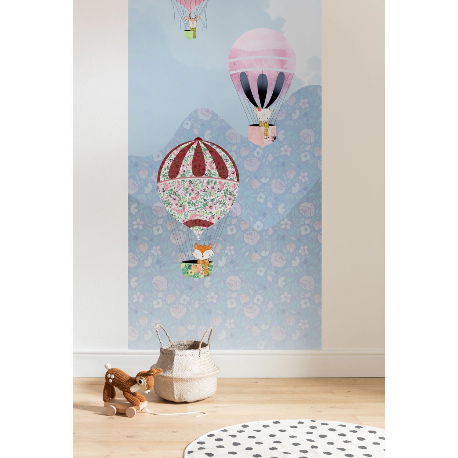 Komar Fototapete Vlies Happy Balloon Panel 100 x 250 cm 100 x 250 cm