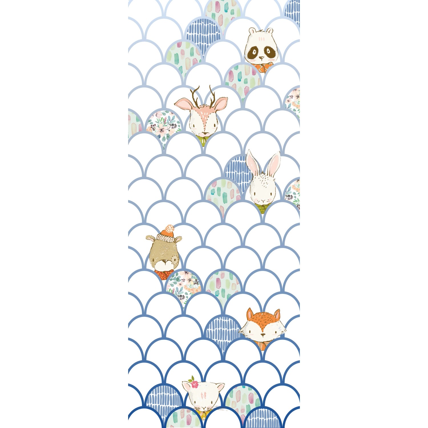 Komar Fototapete Vlies Shelly White Panel 100 x 250 cm 100 x 250 cm