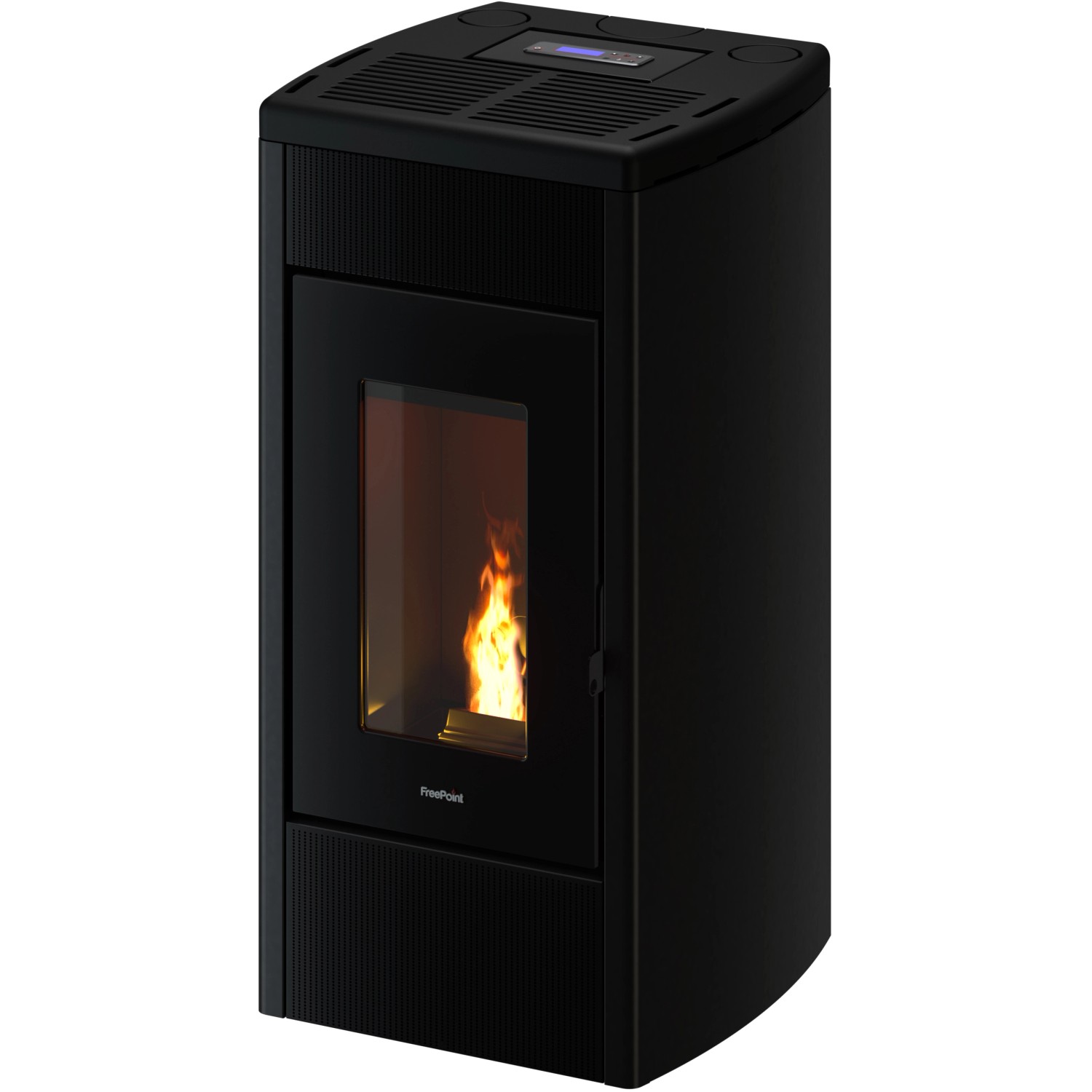 Freepoint Pelletofen Duke Stahl Anthrazit 14 kW mit Automatik