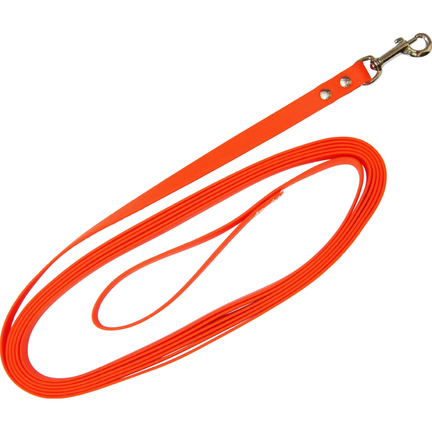 Heim Hunde-Suchleine BioThane Breite 13 mm Länge 5 m Leuchtorange