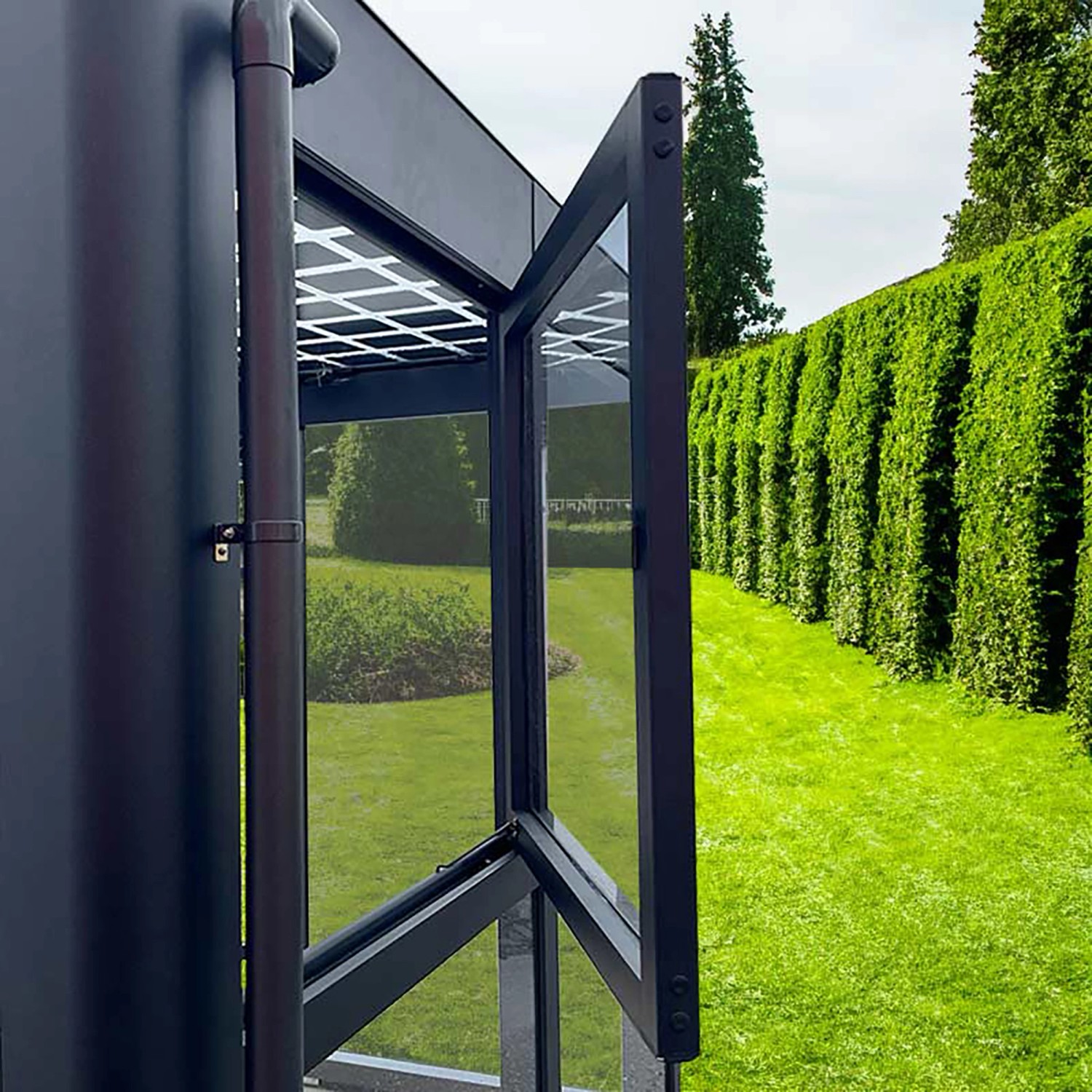 SunElements Fenster Acrylglas Klar 6 mm für SunGarden Anthrazit-Metallic