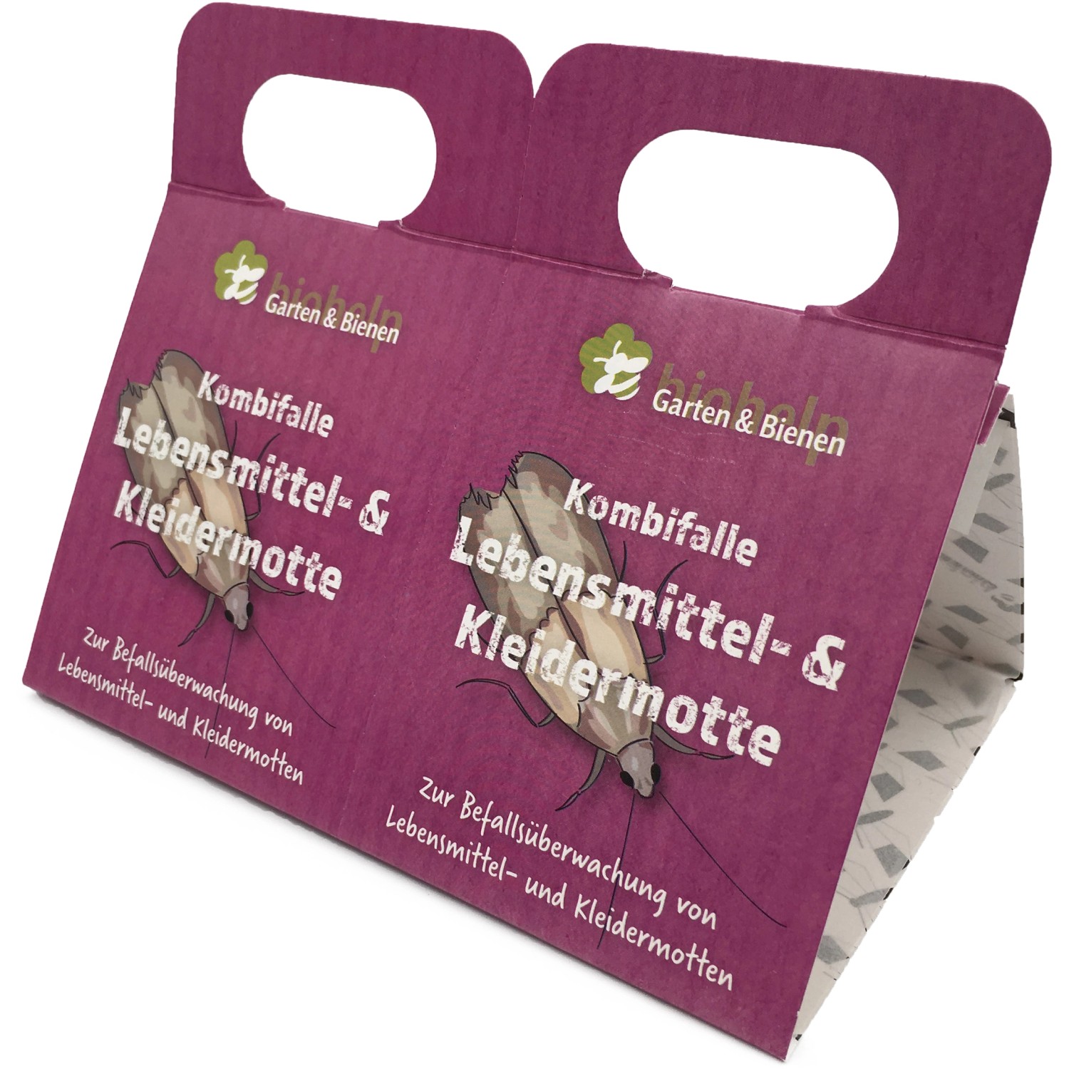 Biohelp Garten und Bienen Kombifalle für Lebensmittel- und Kleidermotte 2 Stück.