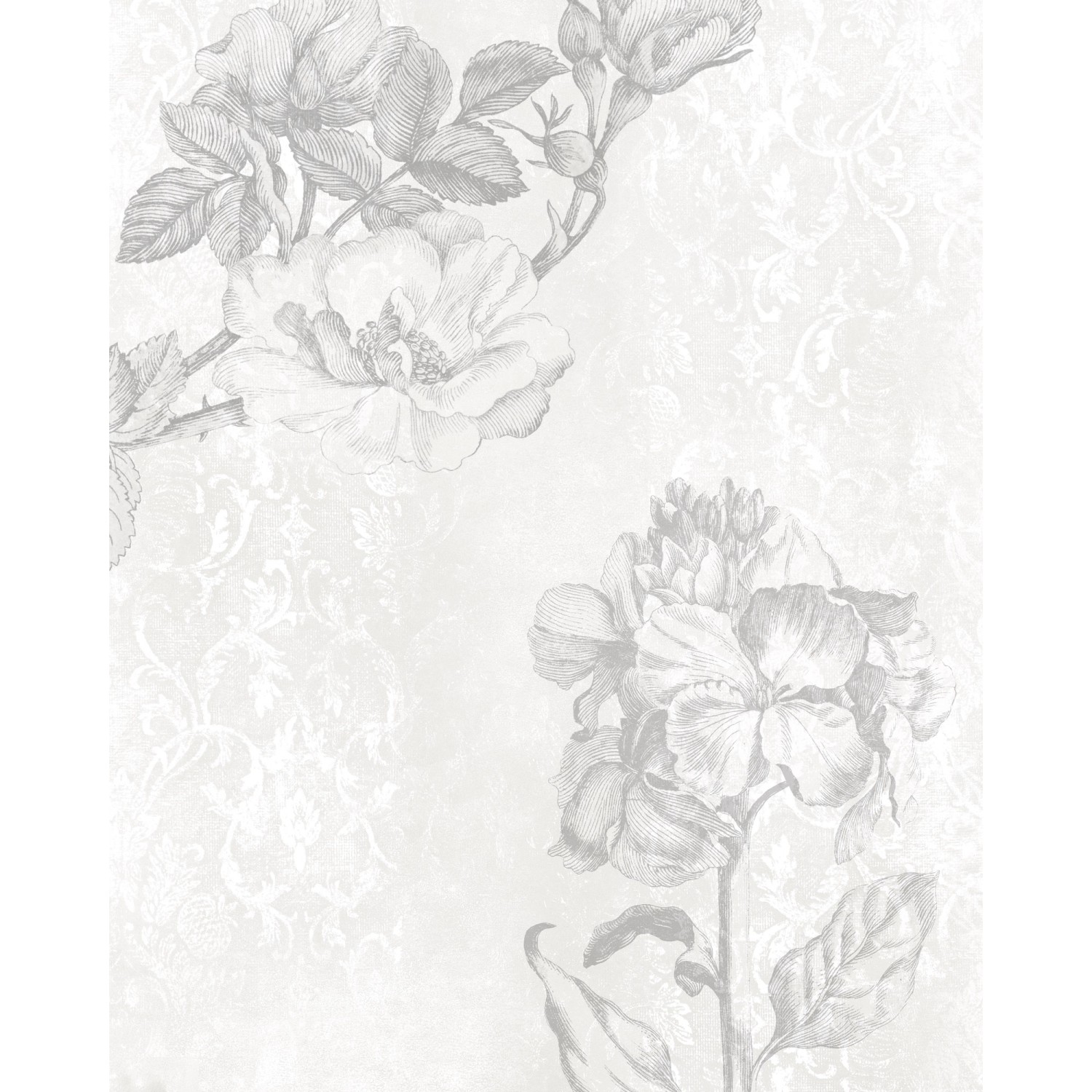 Komar Fototapete Vlies Baroque Grey 200 x 250 cm