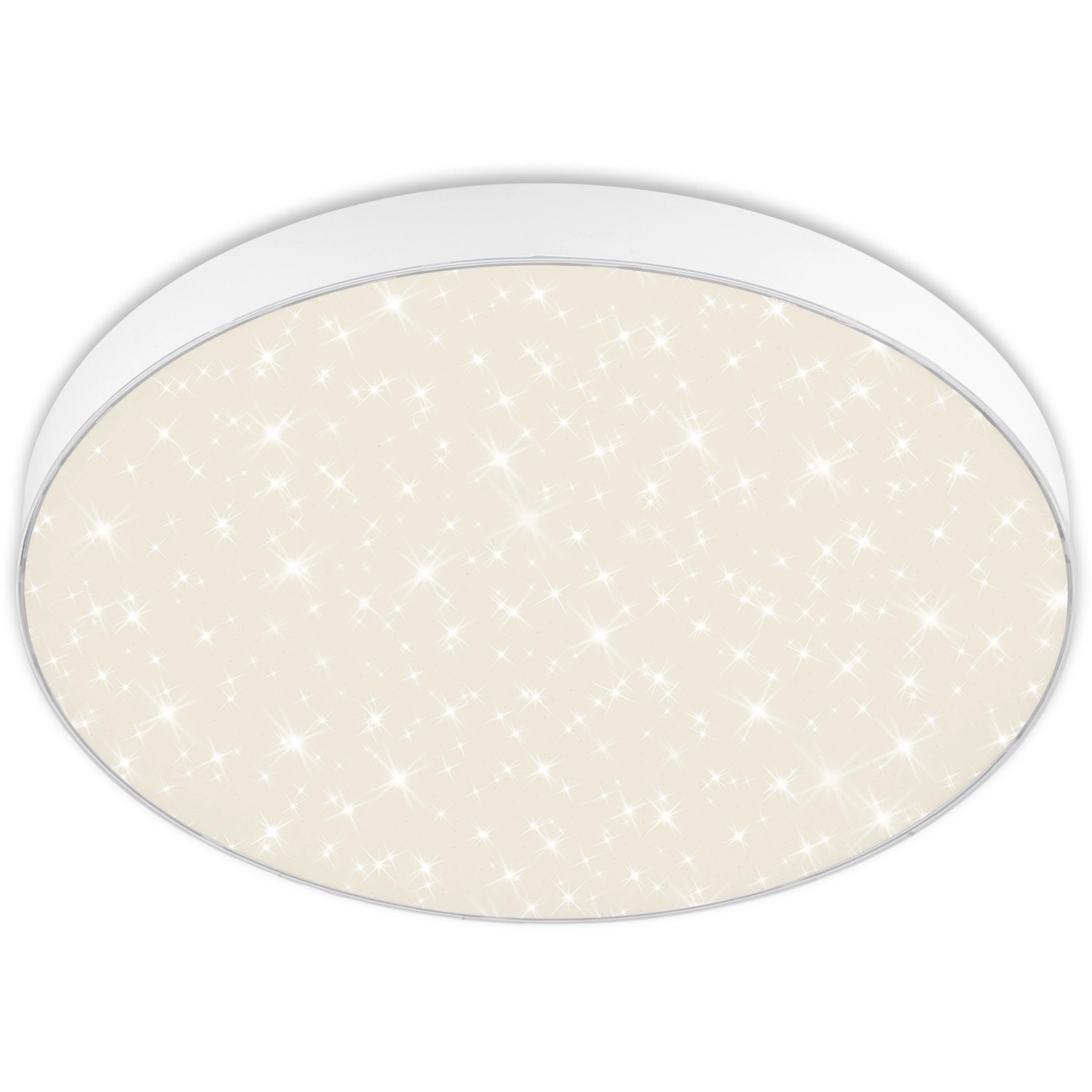 Briloner LED-Deckenleuchte Flame Star Ø 38,7 cm Weiß