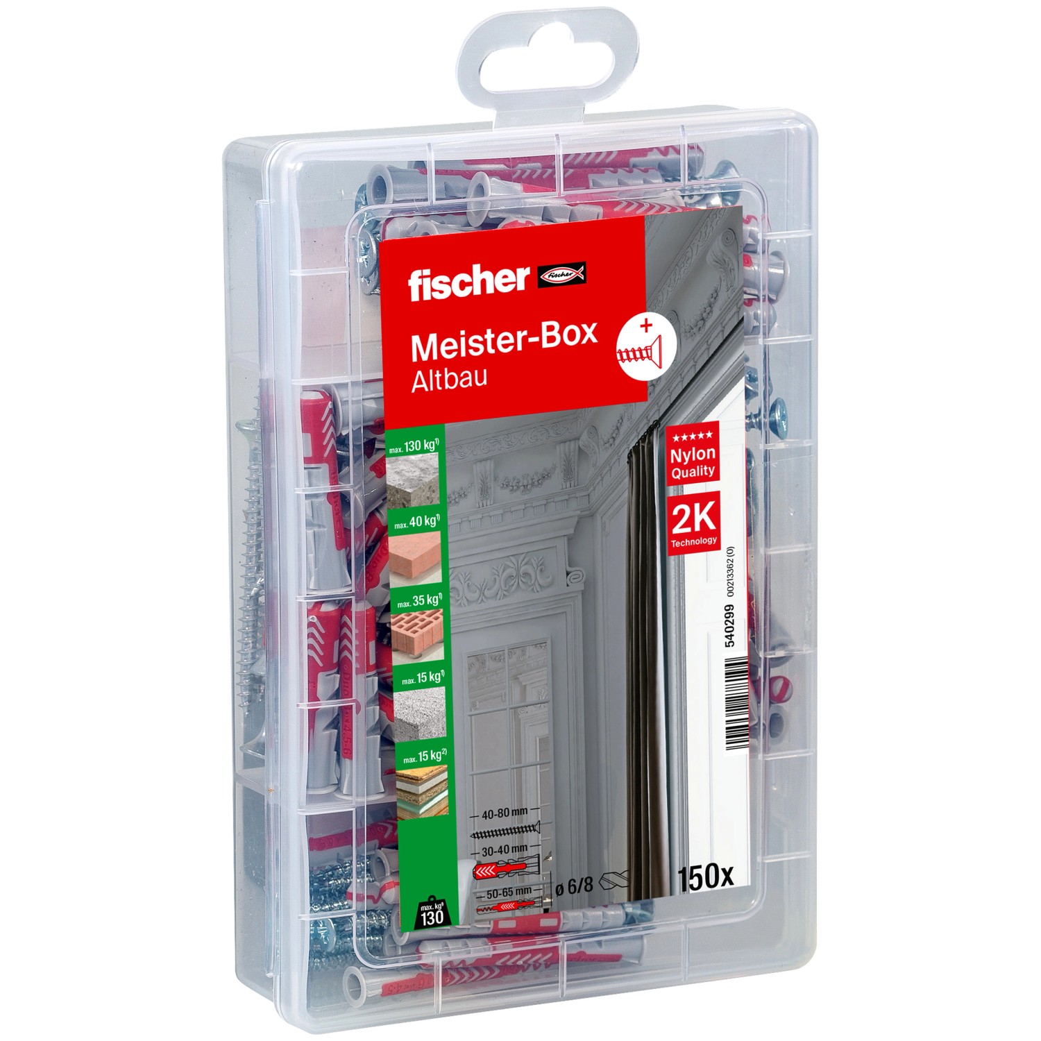 Fischer Meister-Box Altbau + Schrauben (150 Teile)