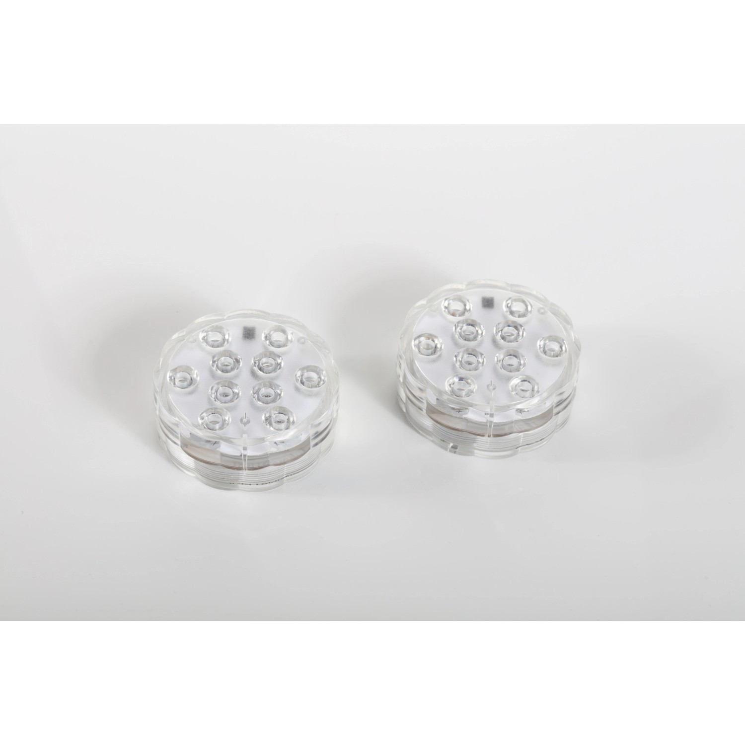 2-er Maxi LED Outdoor Teelichte Kunststoff Espira inkl. Fernbedienung 18x12x3 cm