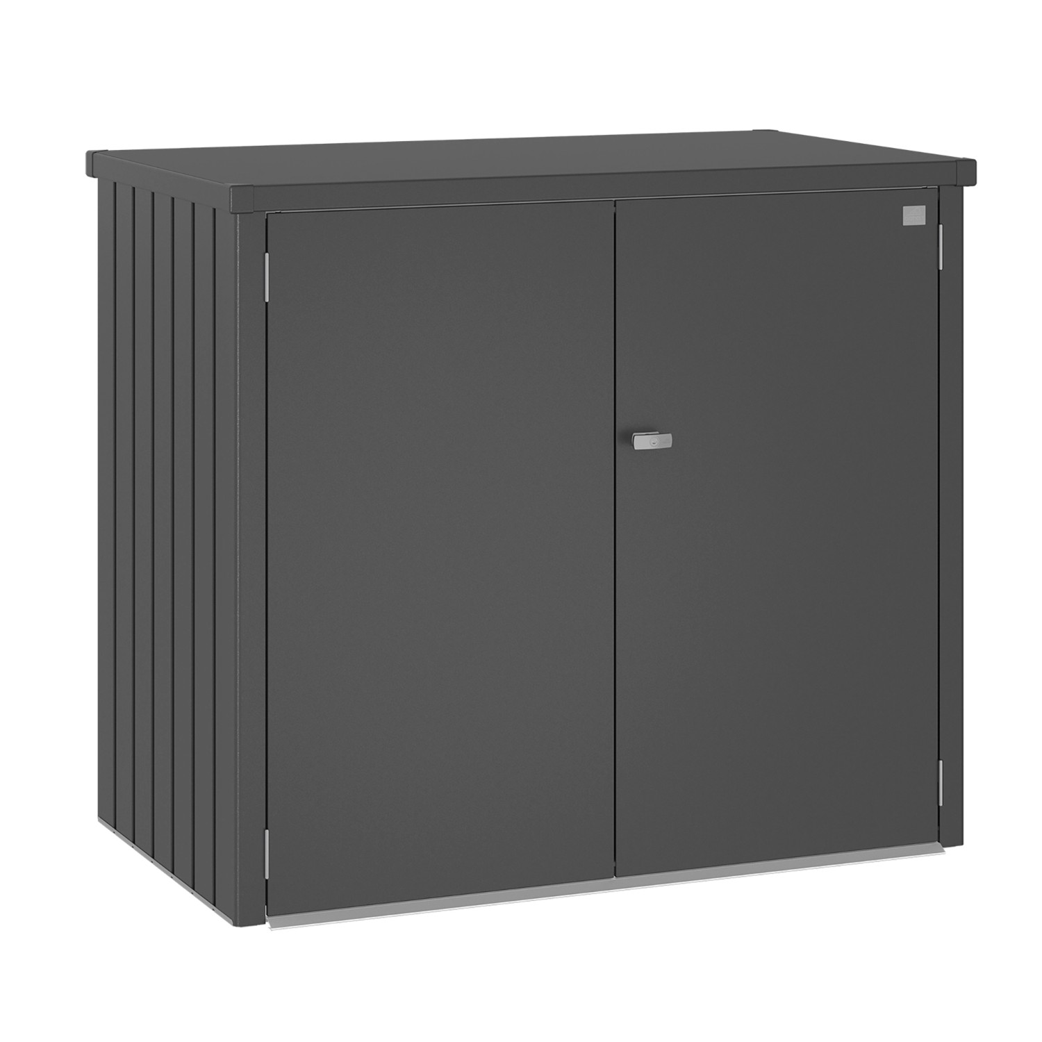 Biohort Mülltonnenbox Alex Duo 129 cm x 147 cm x 88 cm Dunkelgrau-Metallic