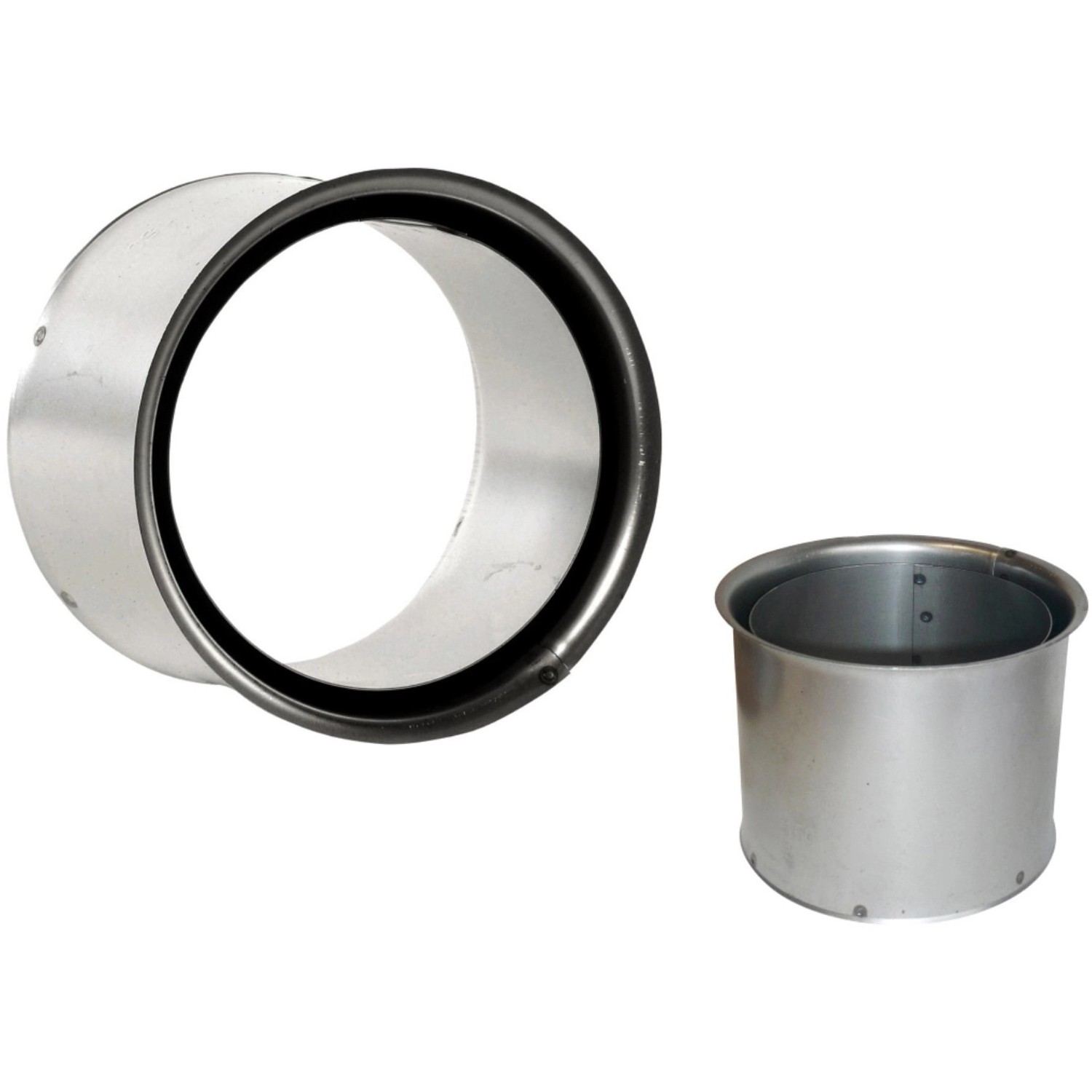 Bertrams Wandfutter einfach für 2 mm Ofenrohre Ø 150 mm Silber